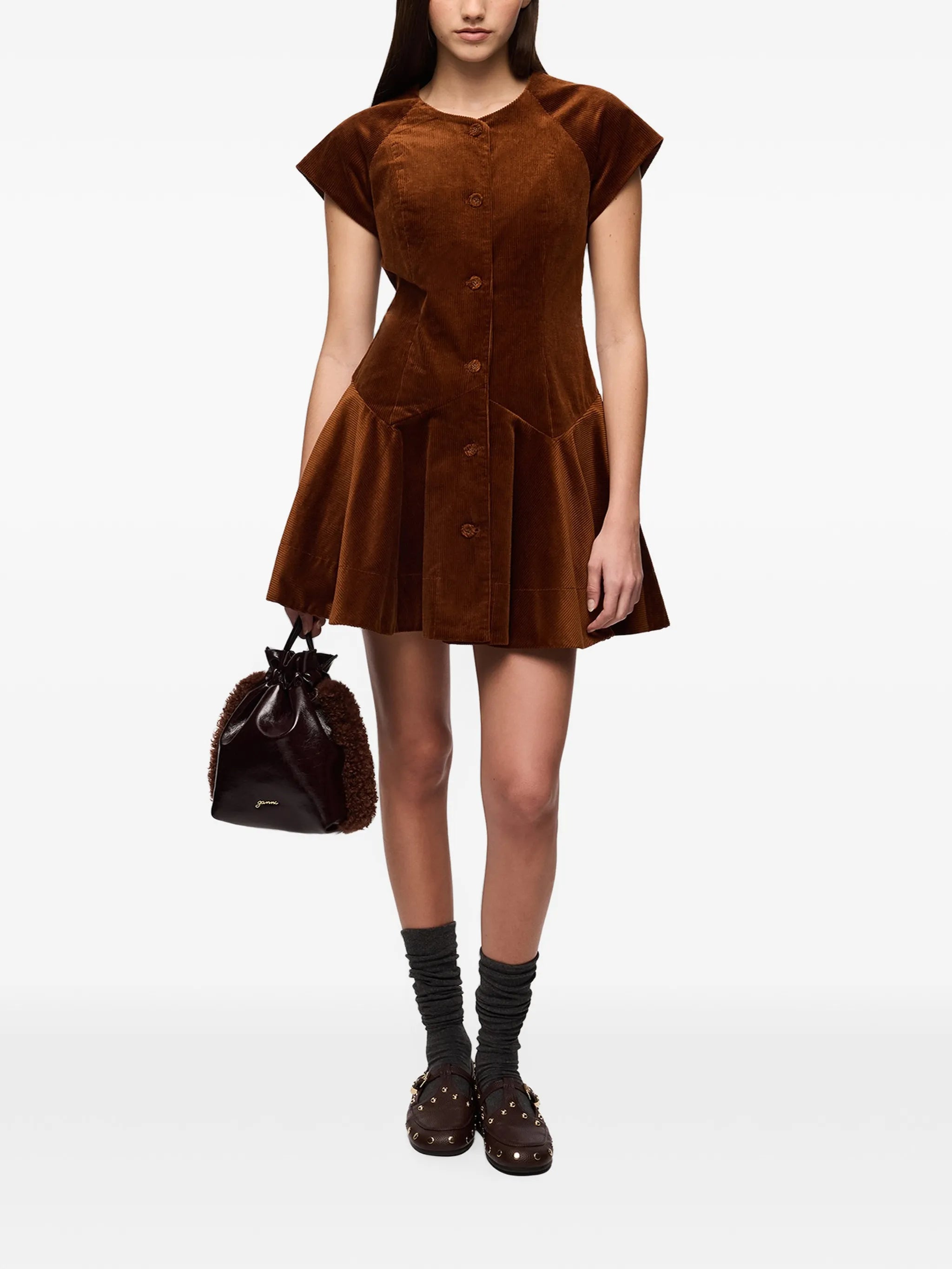 Party pouch in brown