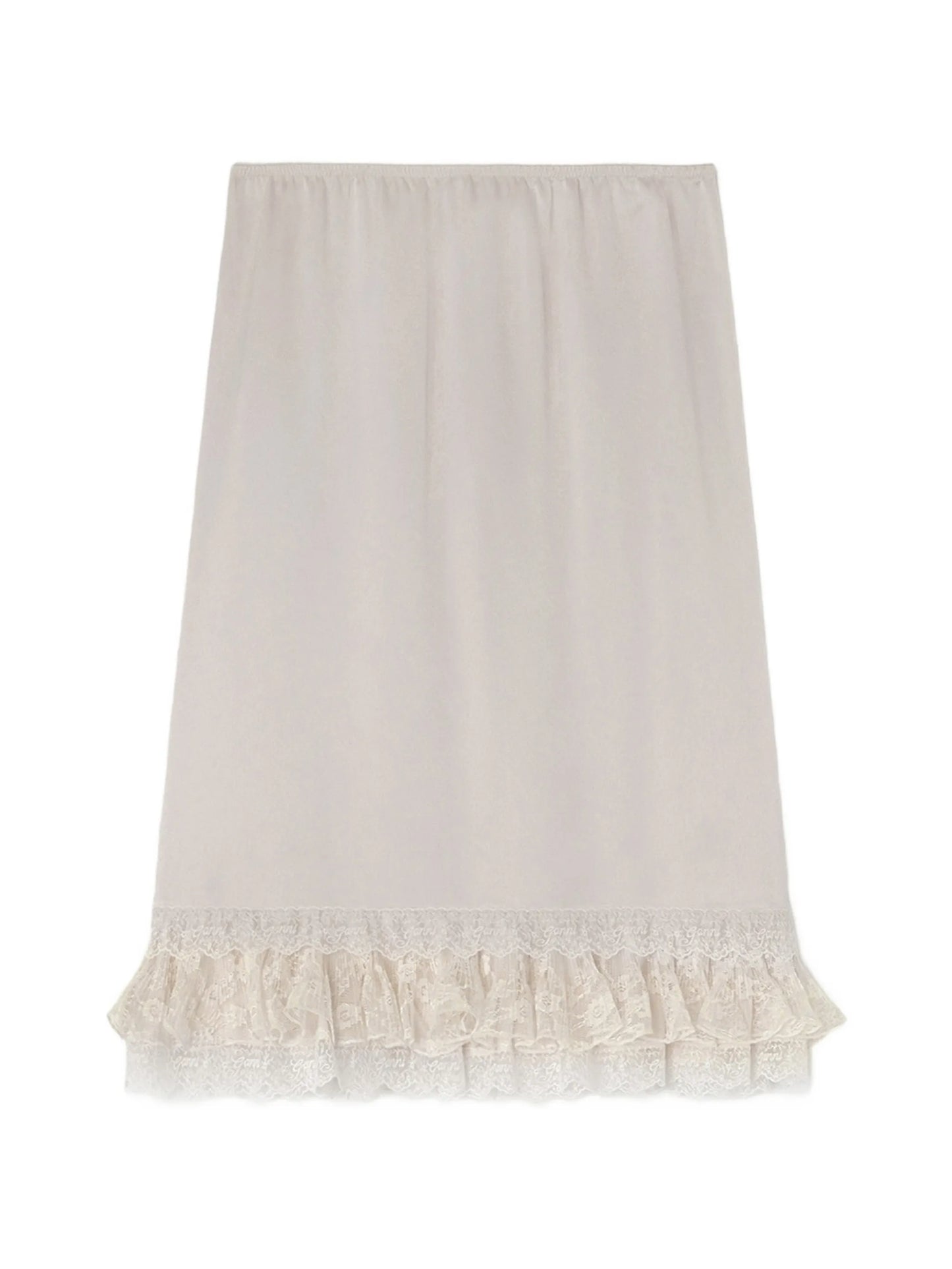skirt in frill satin