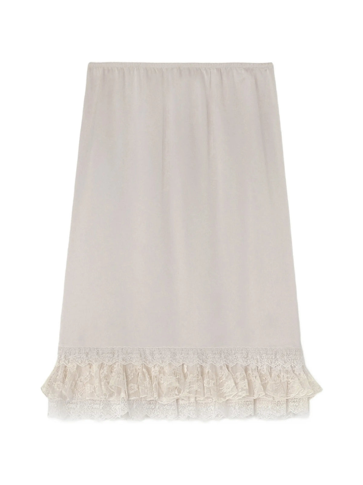 skirt in frill satin