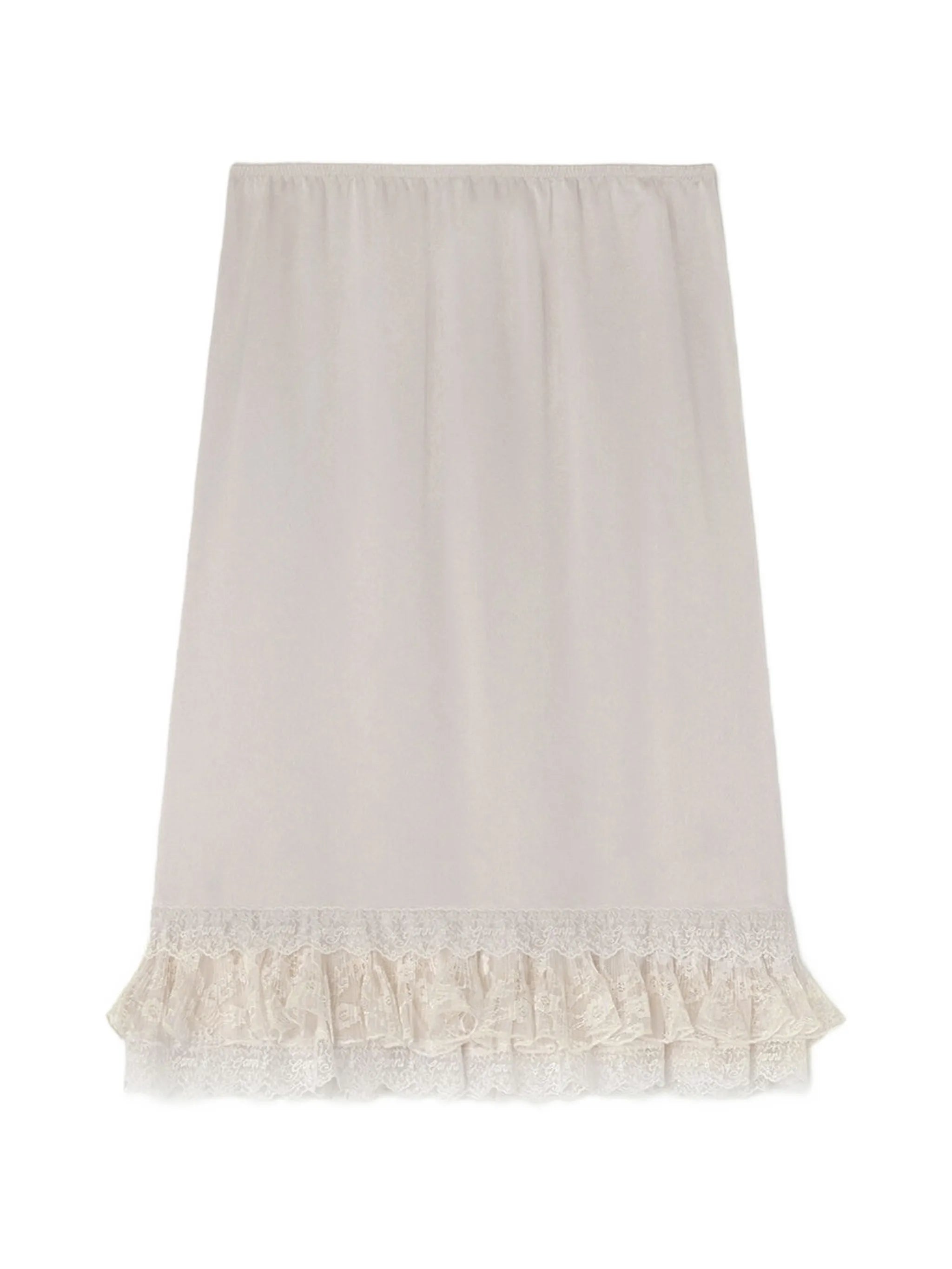 skirt in frill satin