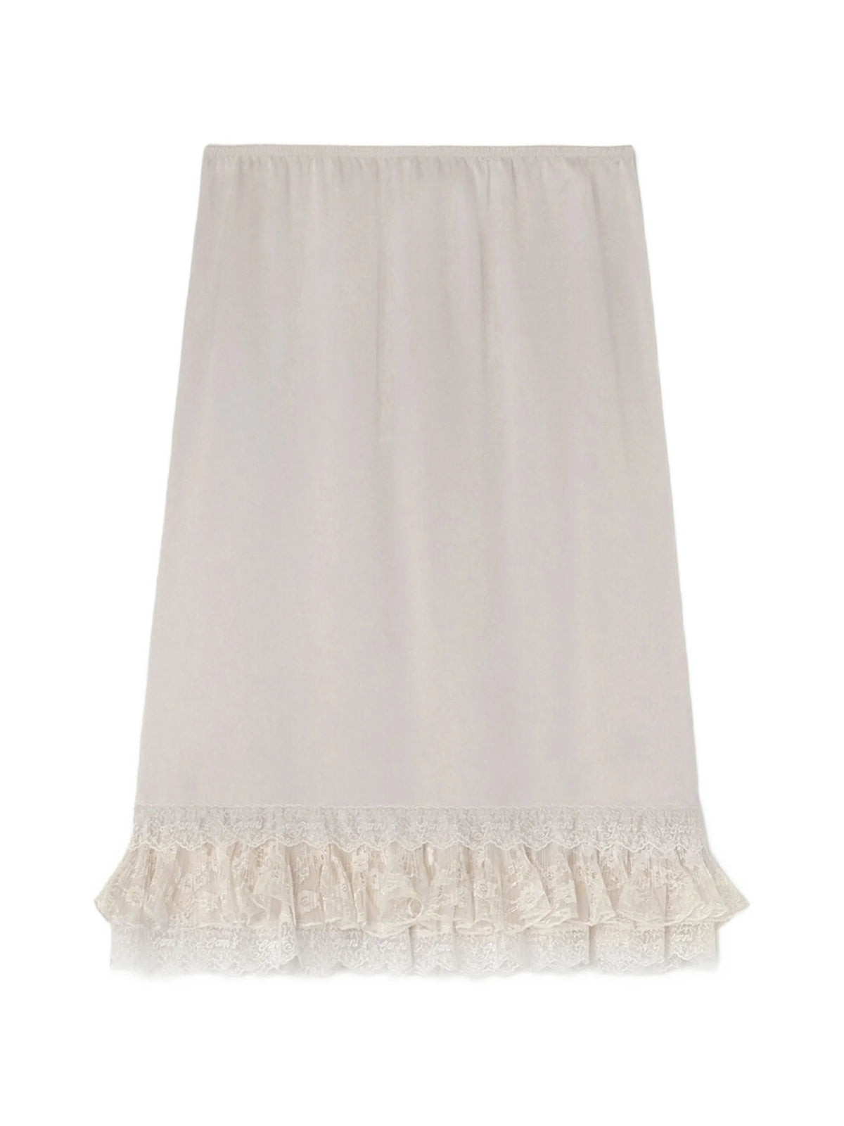 skirt in frill satin