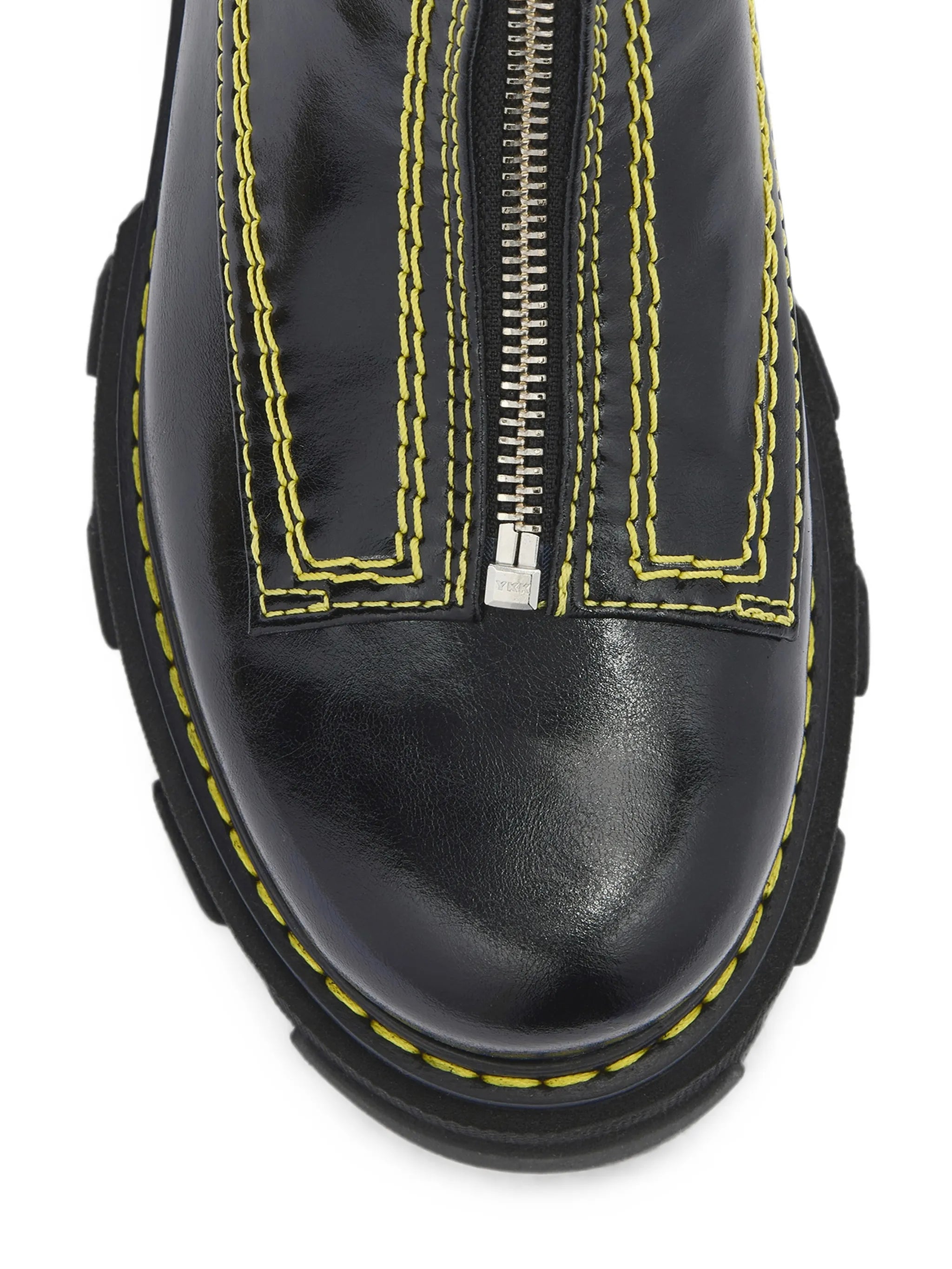 cleated boots in black