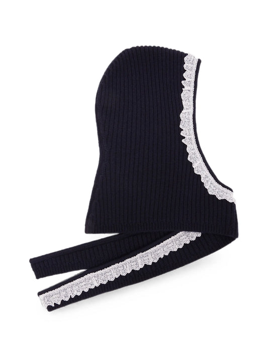balaclava in blue wool