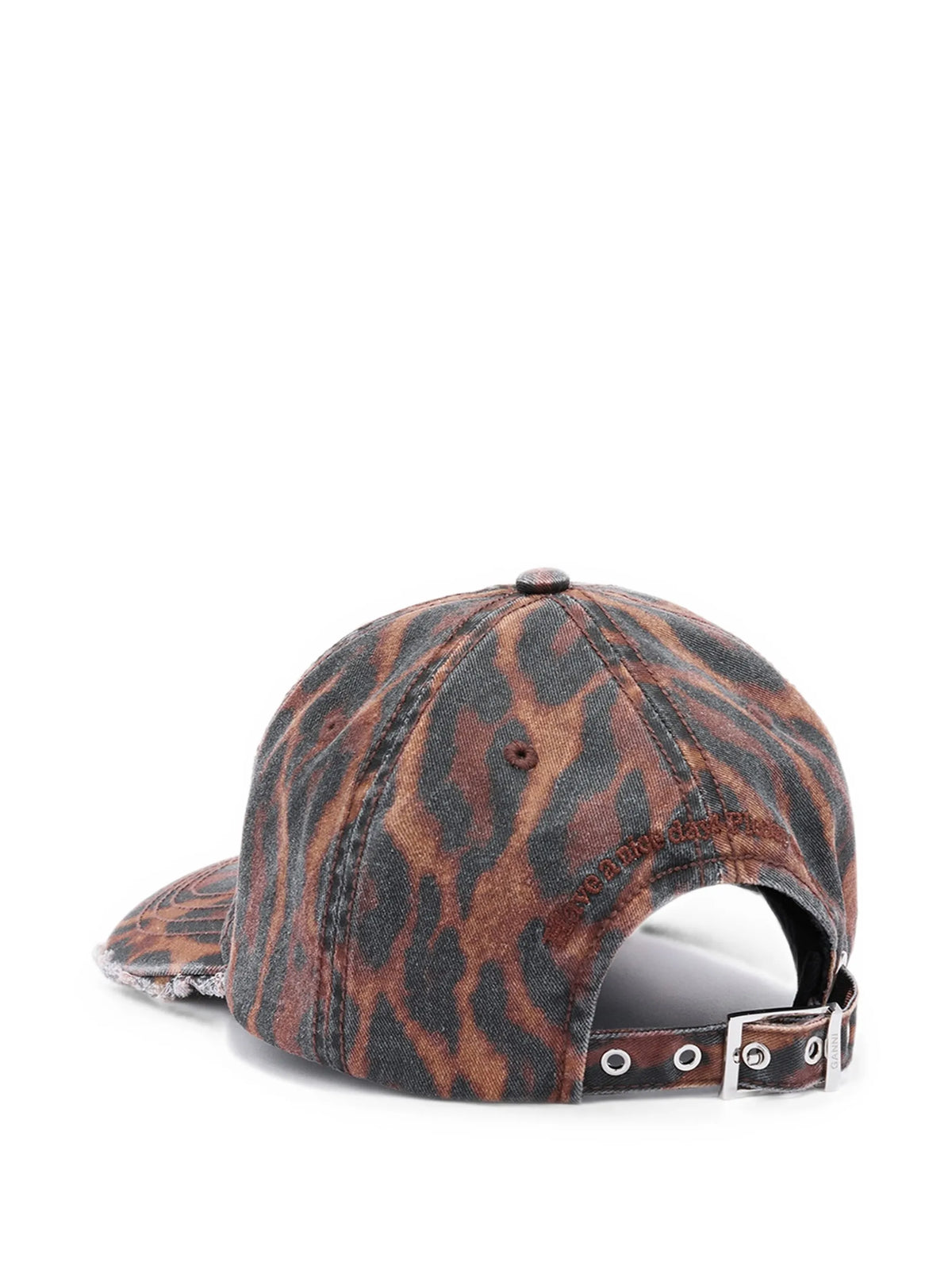 cap in ocelot leopard