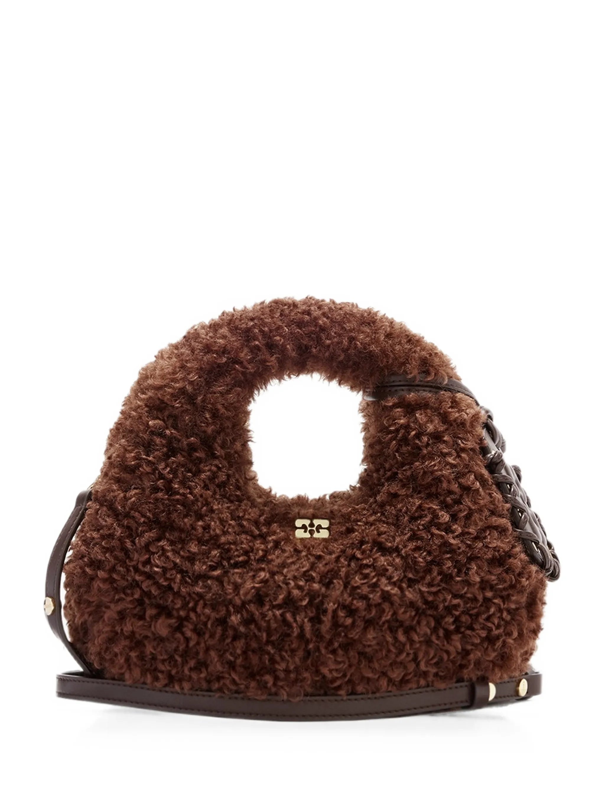 mini bag in alternative curl fur