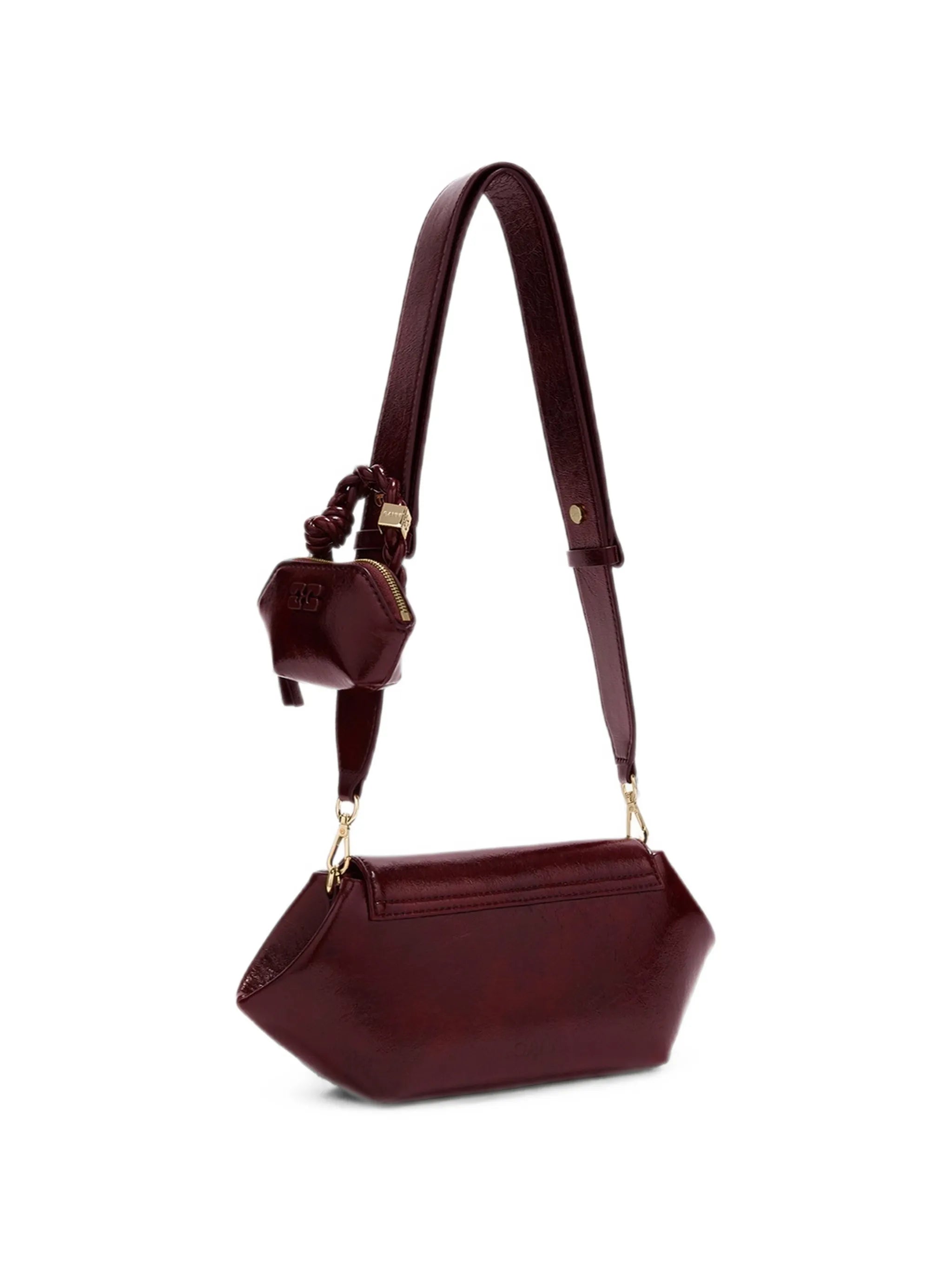 Bou bag east/west shine in red