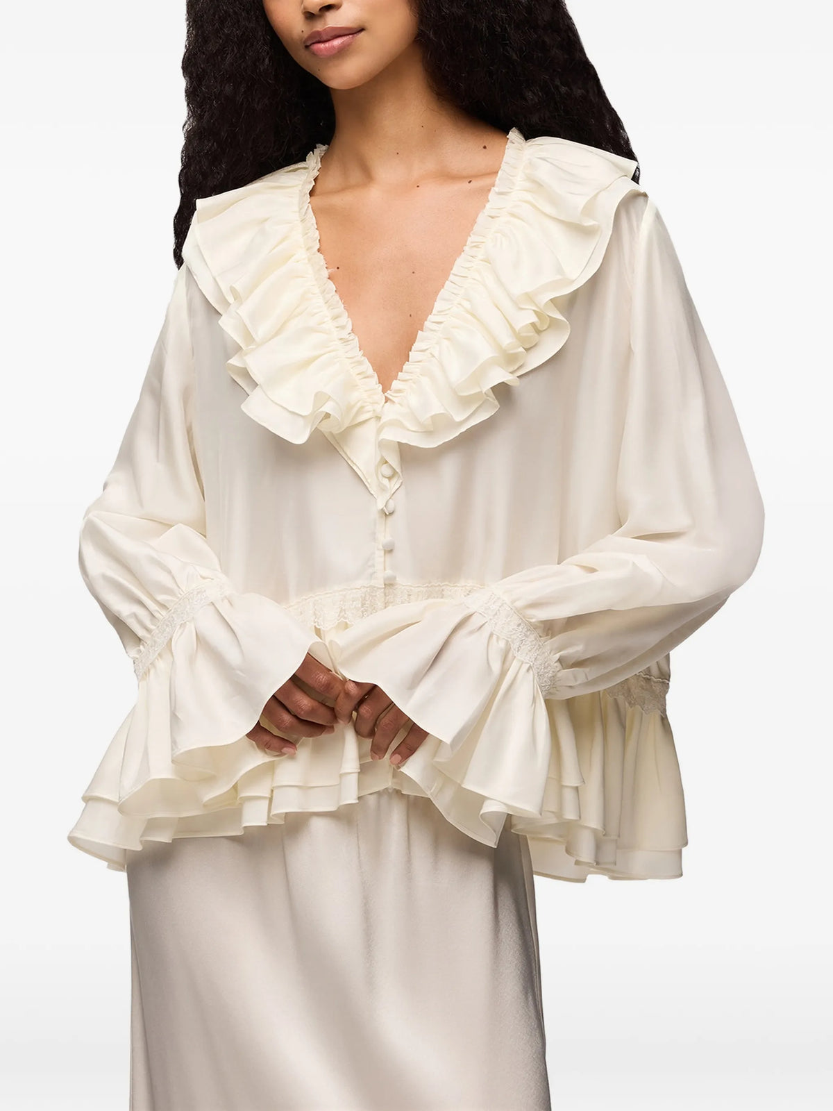 blouse in viscose silk