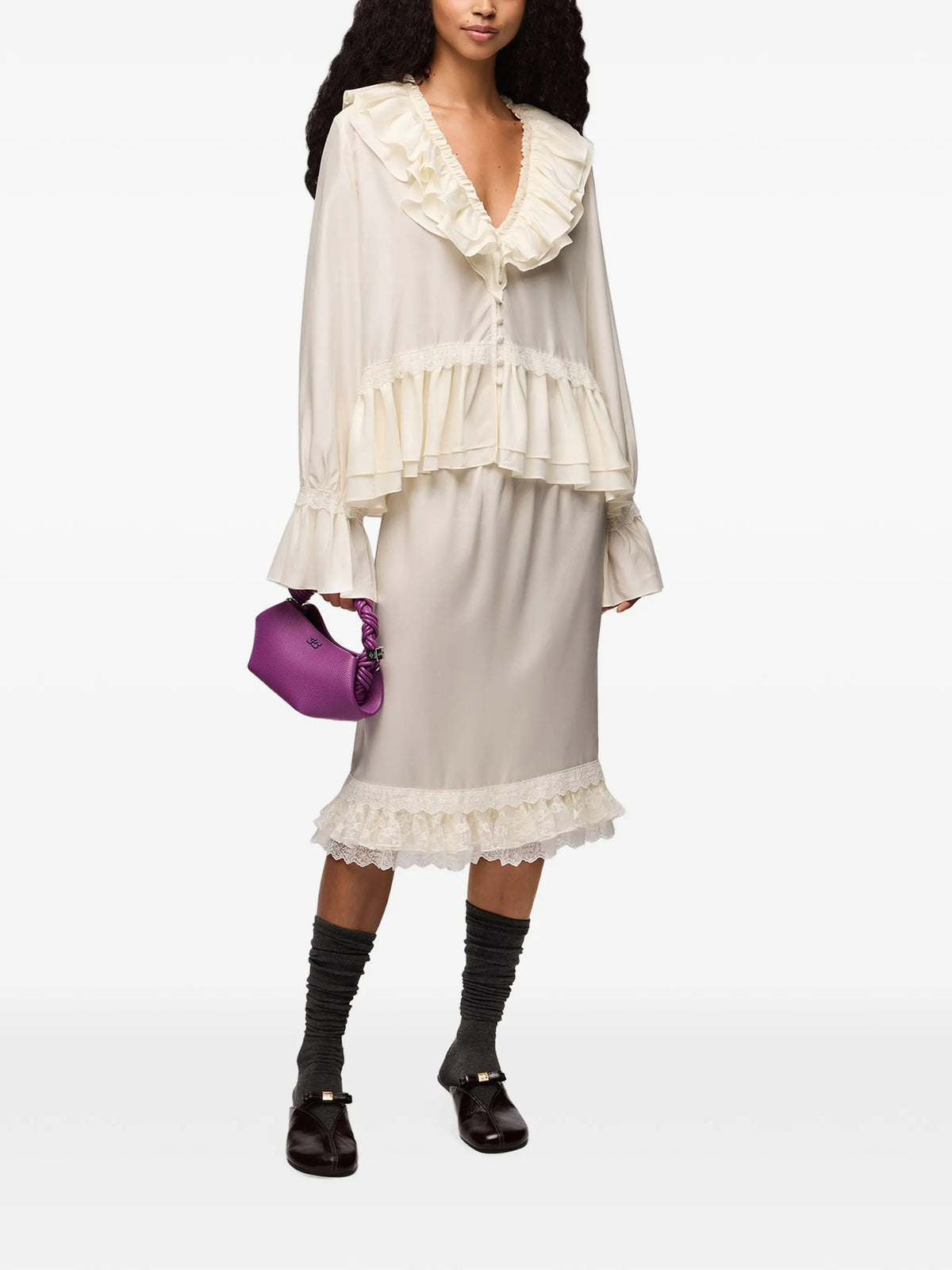 blouse in viscose silk