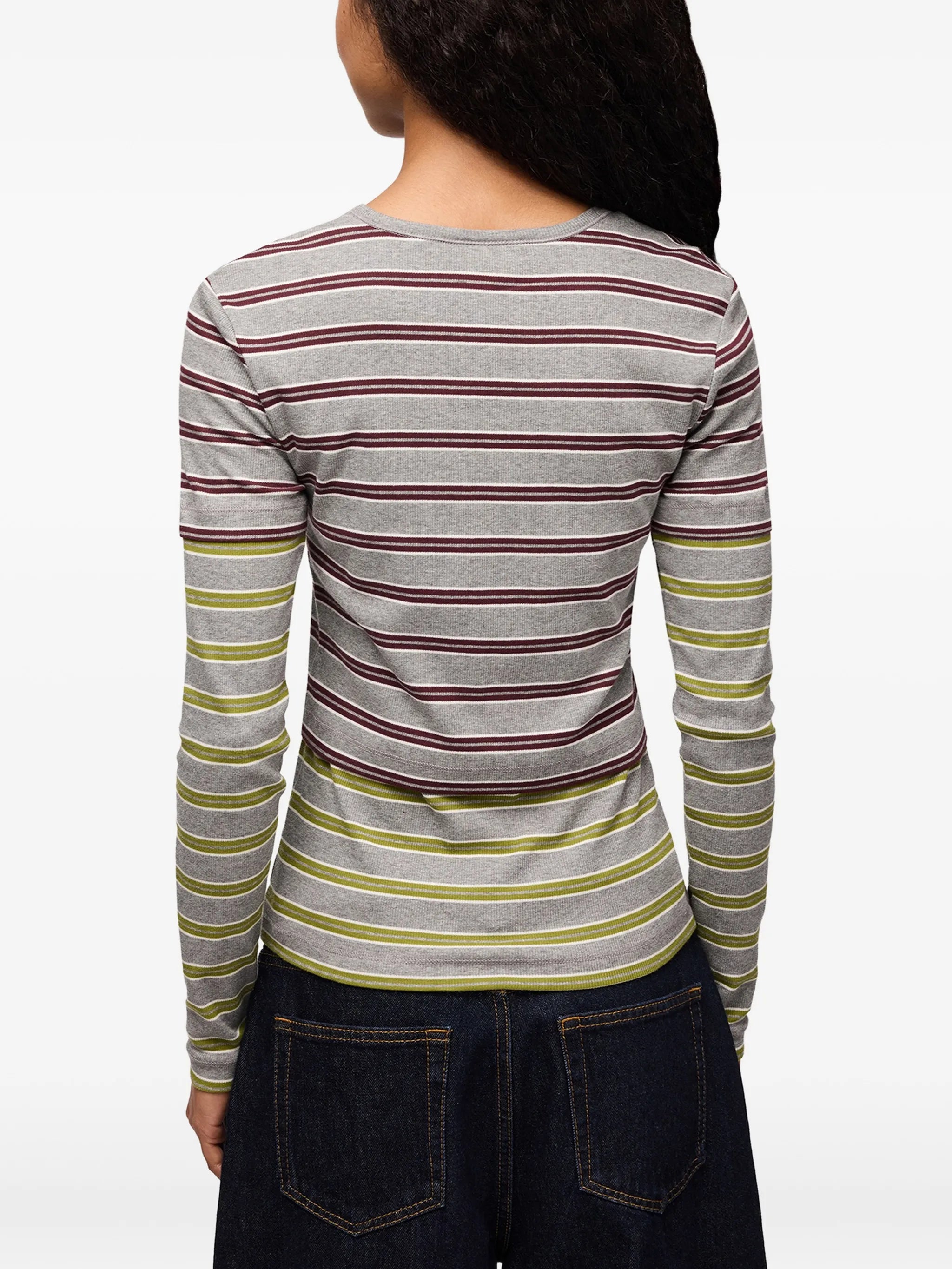 long-sleeve top in Double Stripe