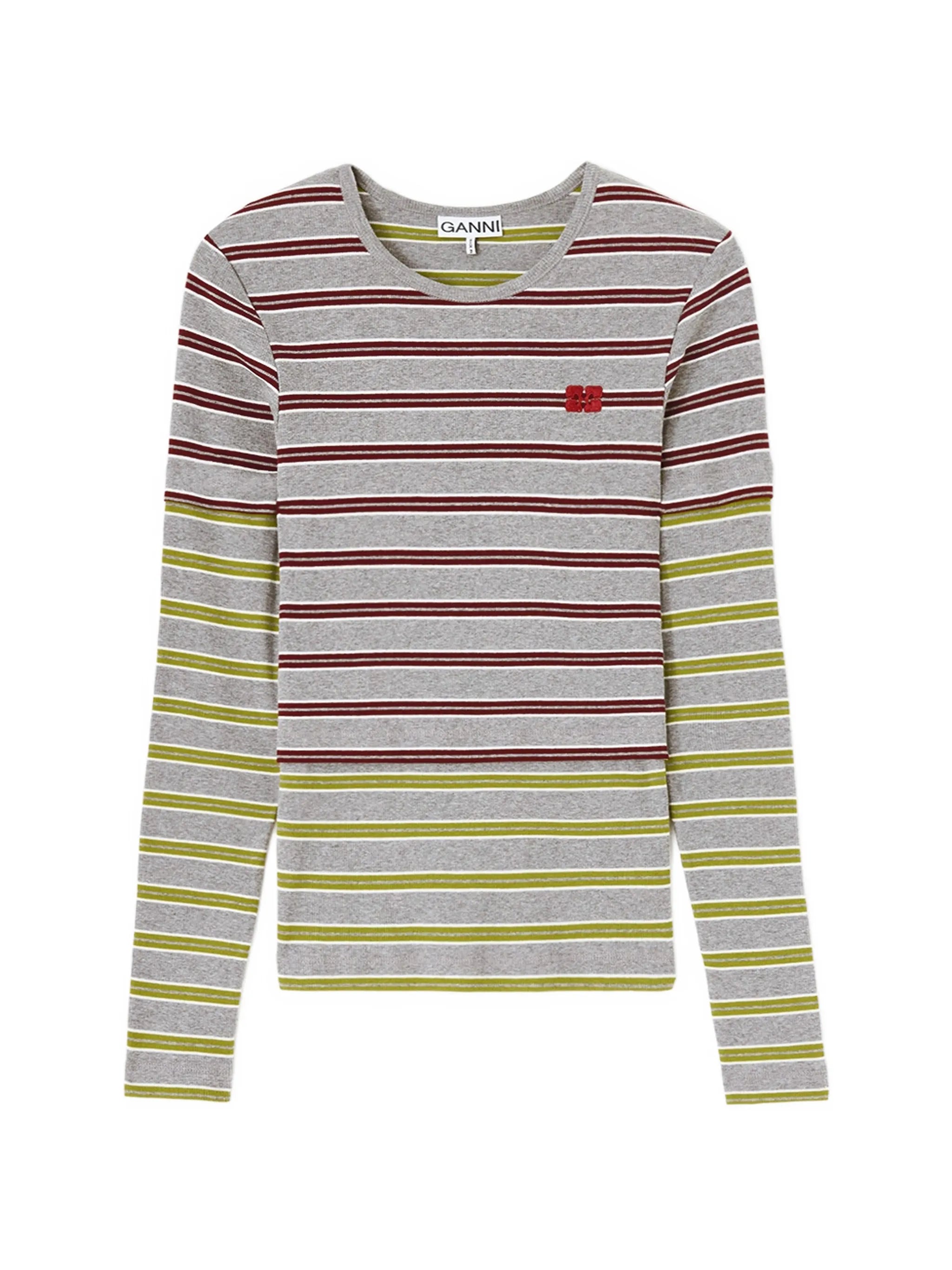 long-sleeve top in Double Stripe