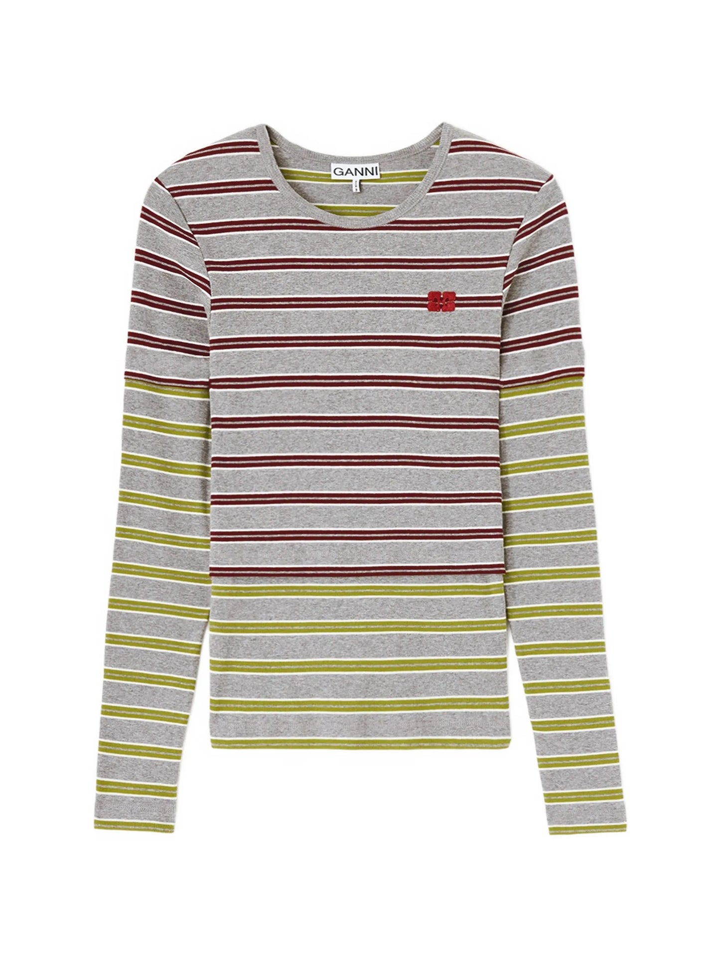 long-sleeve top in Double Stripe
