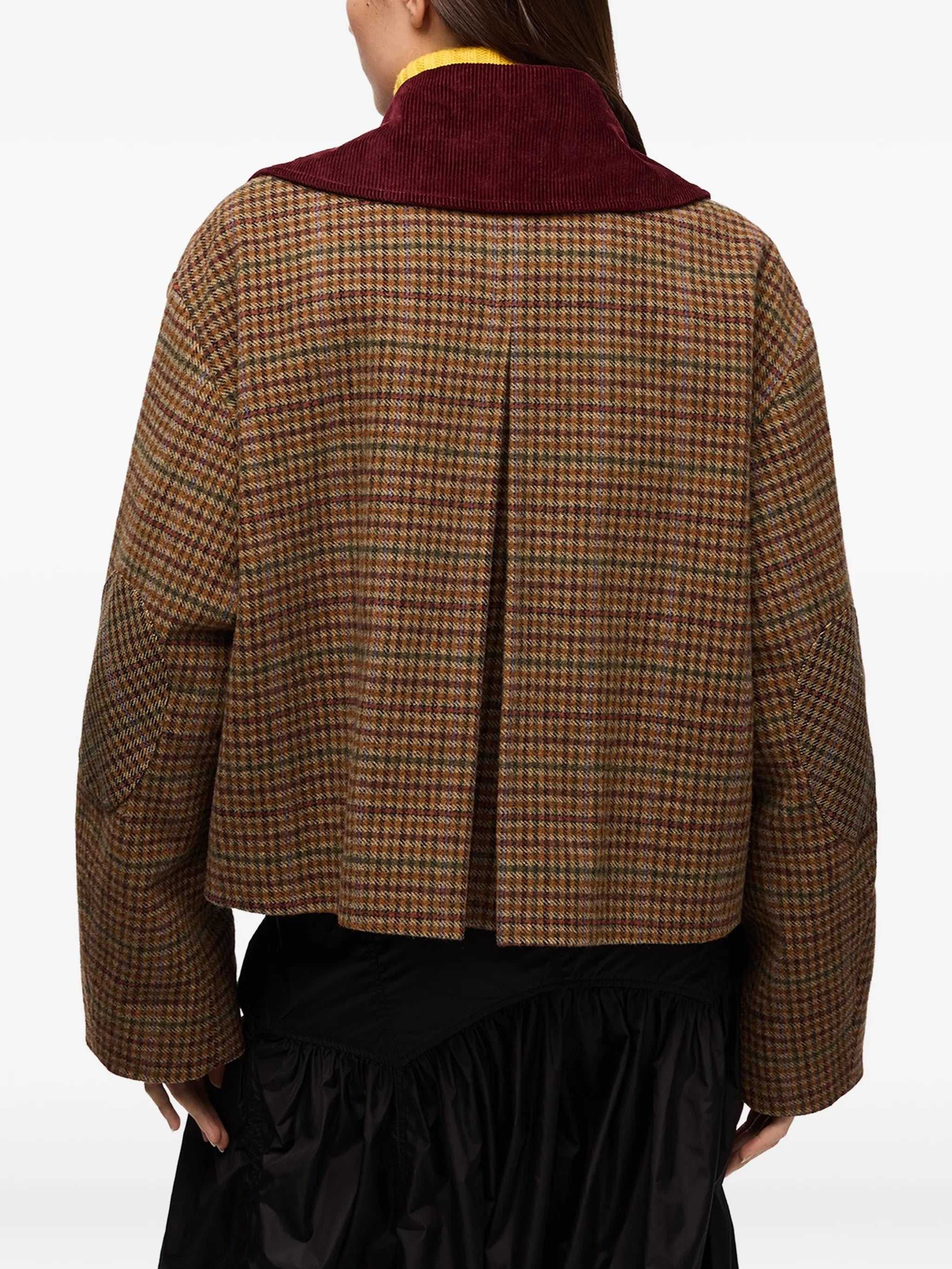 jacket in check twill