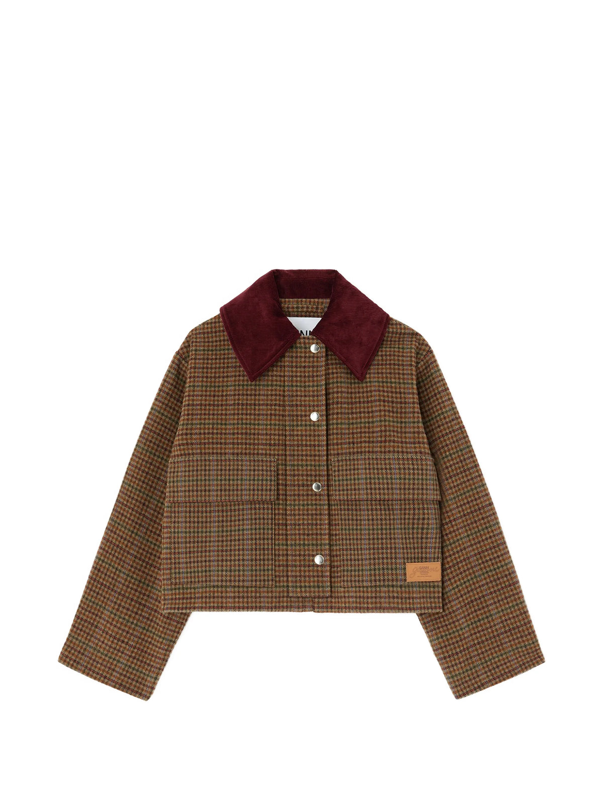 jacket in check twill