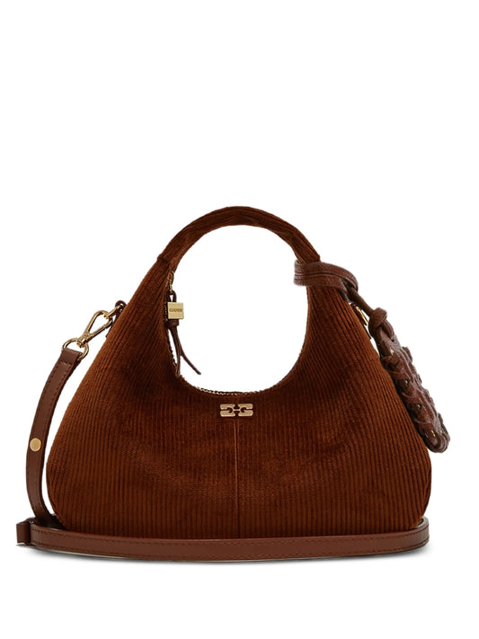 mini bag in brown corduroy