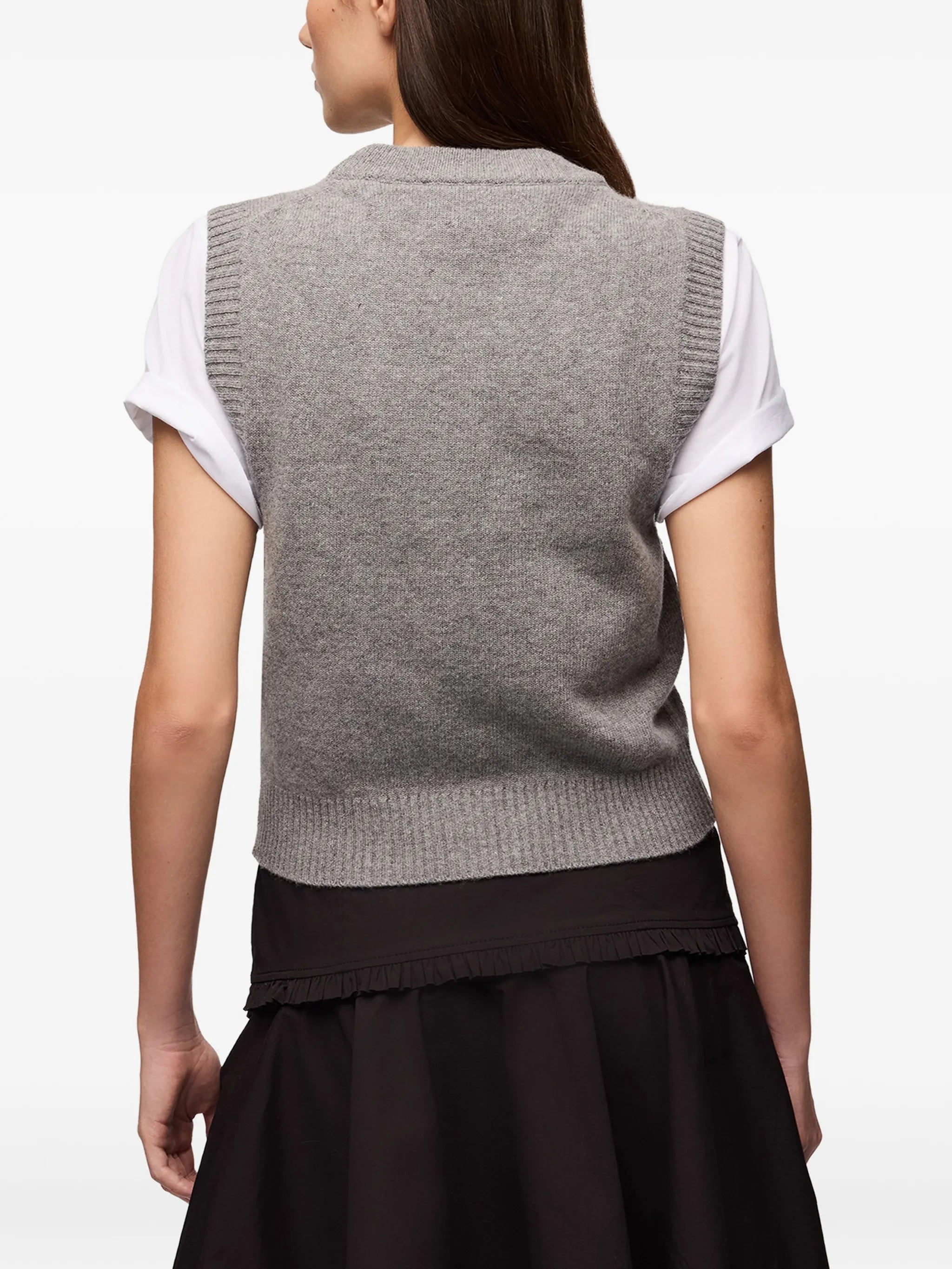 vest with flowers