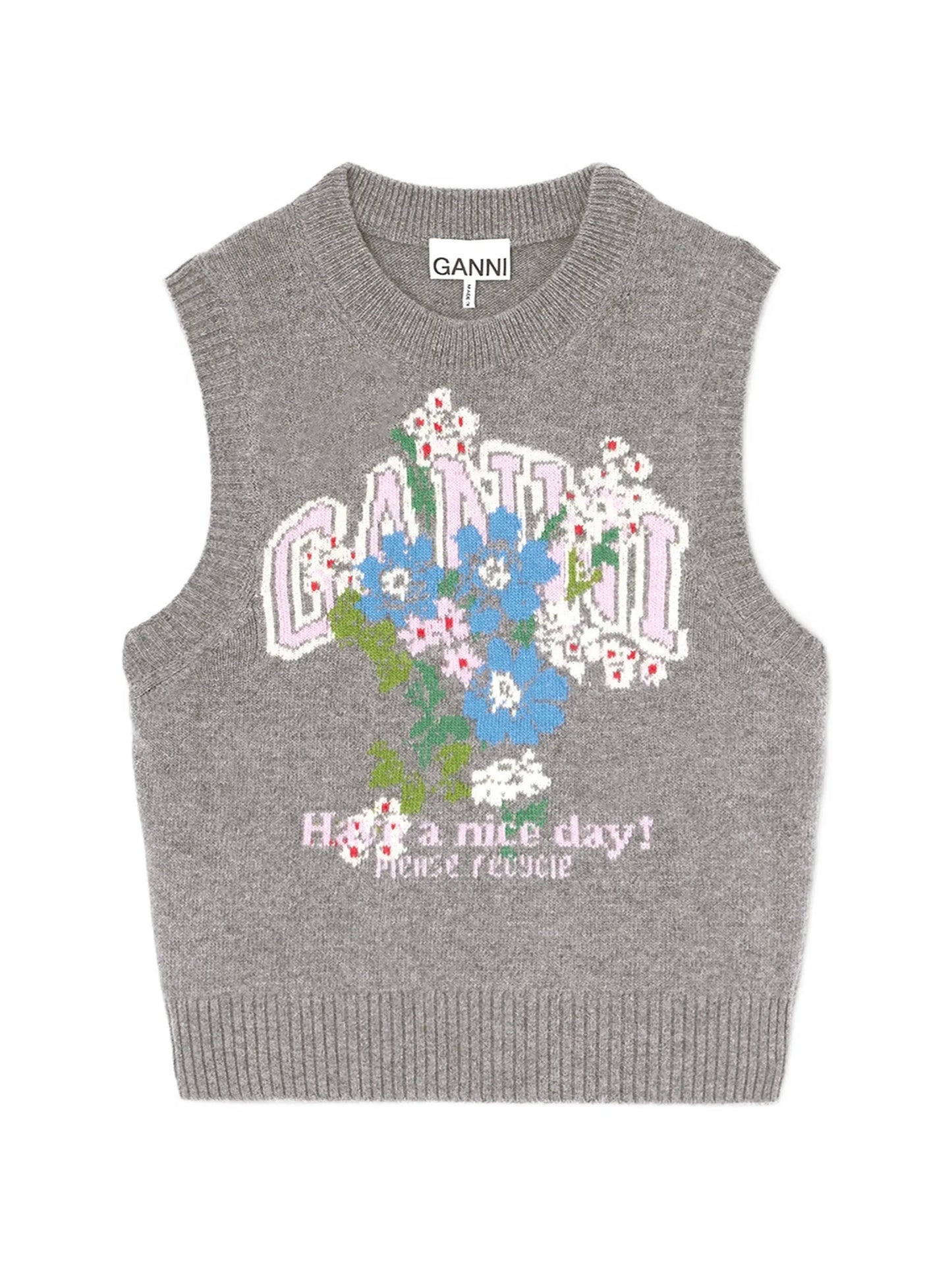 vest with flowers