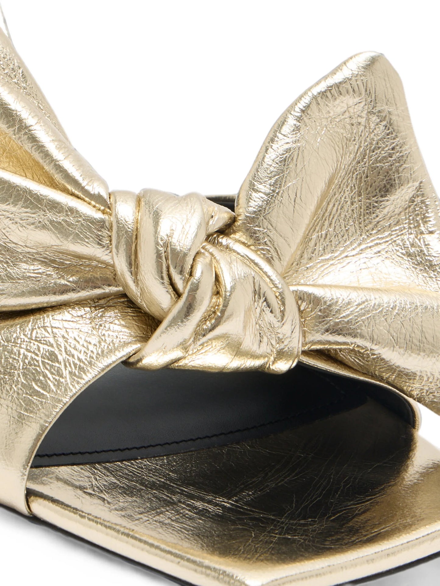 Boudoir bow-detail sandals