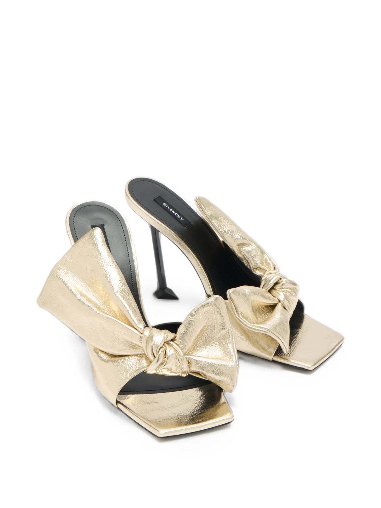 Boudoir bow-detail sandals