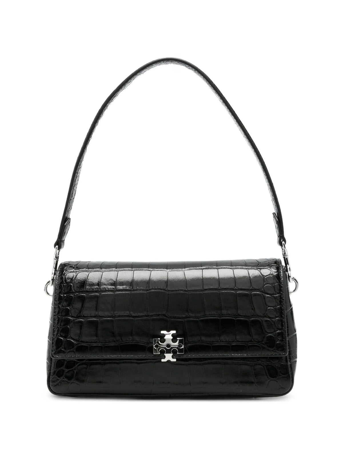 small Charlie croc-embossed shoulder bag