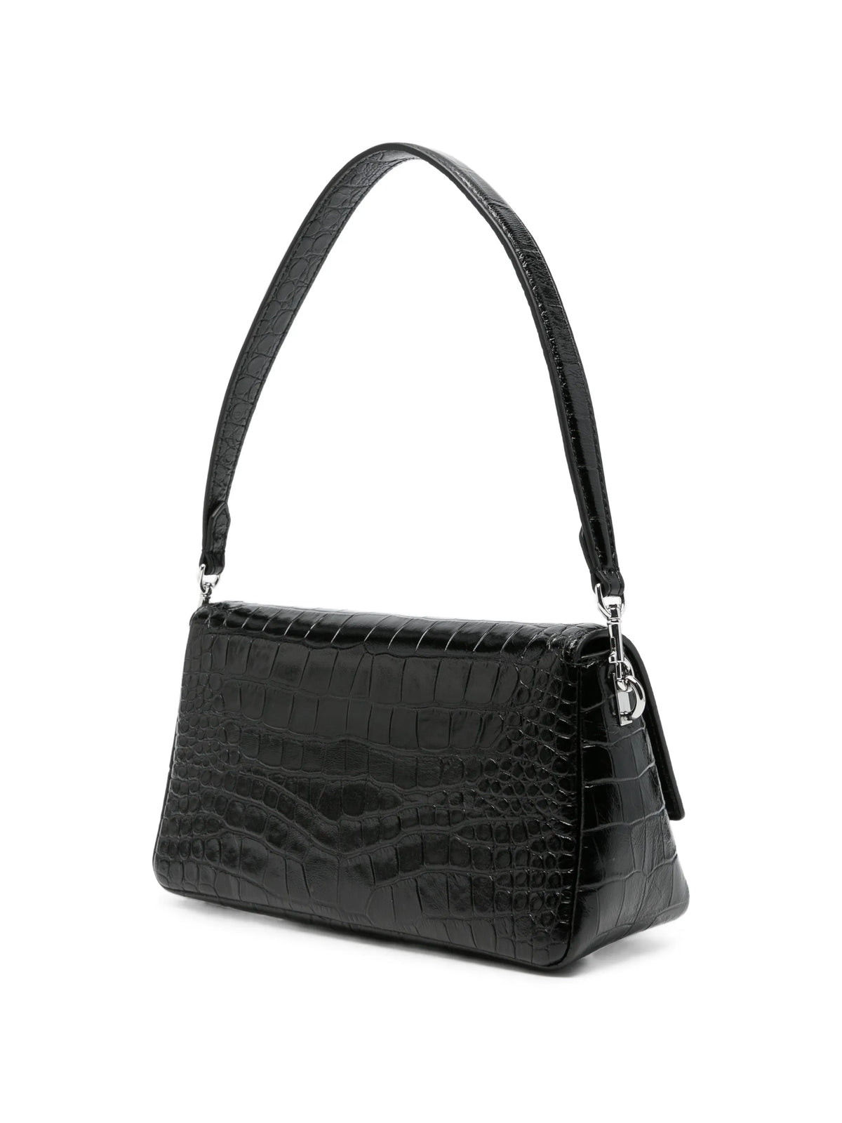 small Charlie croc-embossed shoulder bag