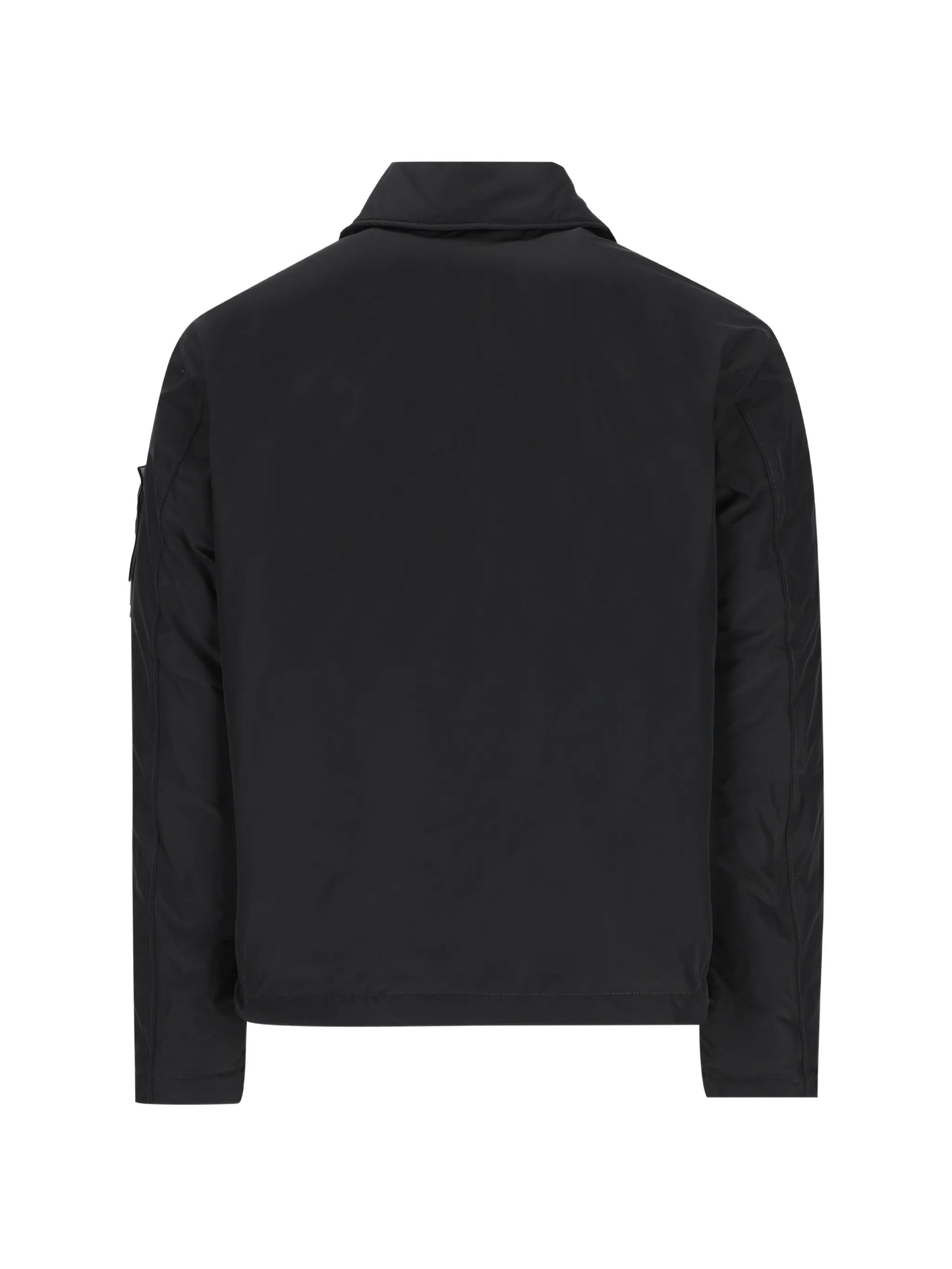 Micro Reps logo-patch shirt jacket