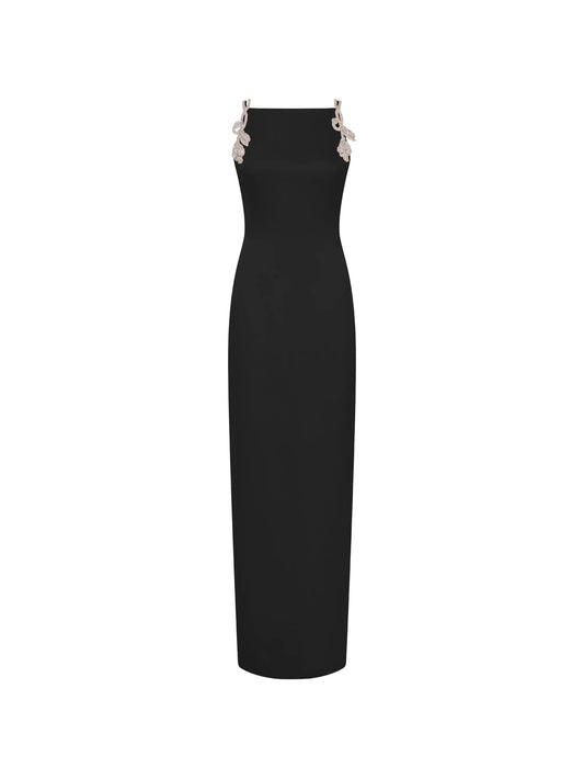 Oryx Column crystal-embellished maxi dress