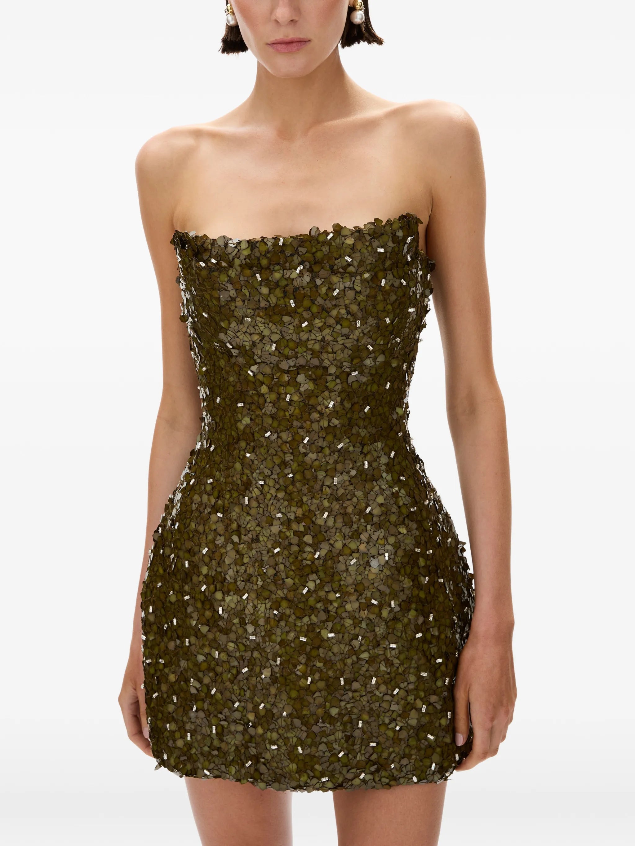Karter strapless sequin-embellished mini dress