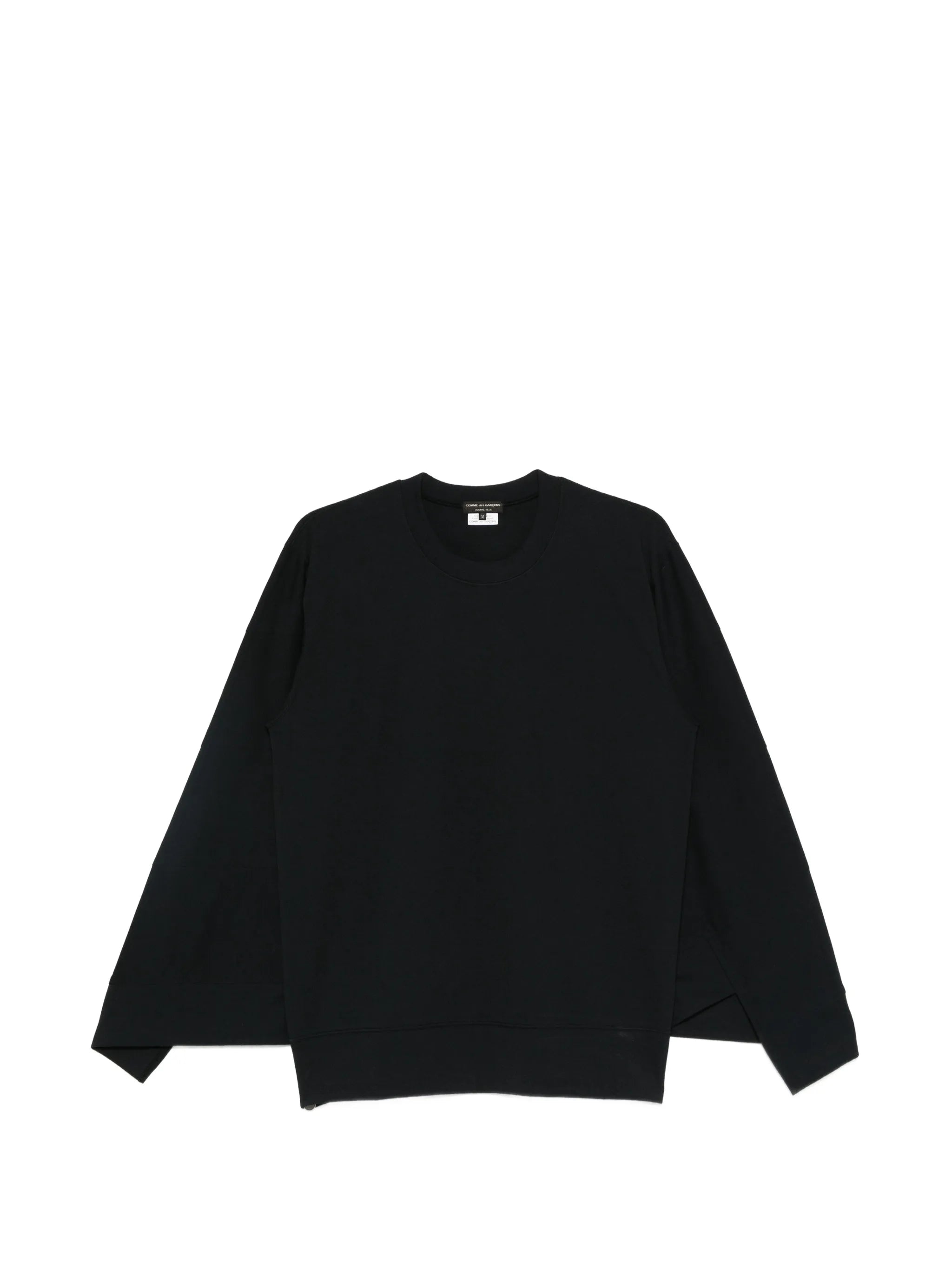 poly jersey sweatshirt black