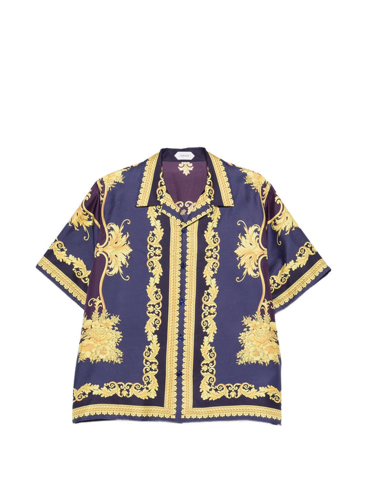 Barocco Foulard-print silk shirt