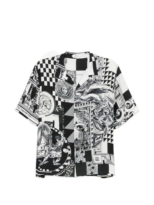 Medusa Collage silk shirt