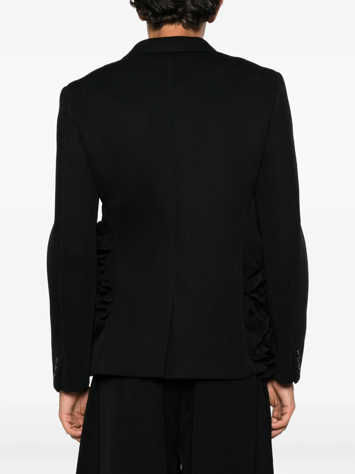 ruffled blazer