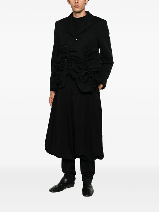 ruffled blazer