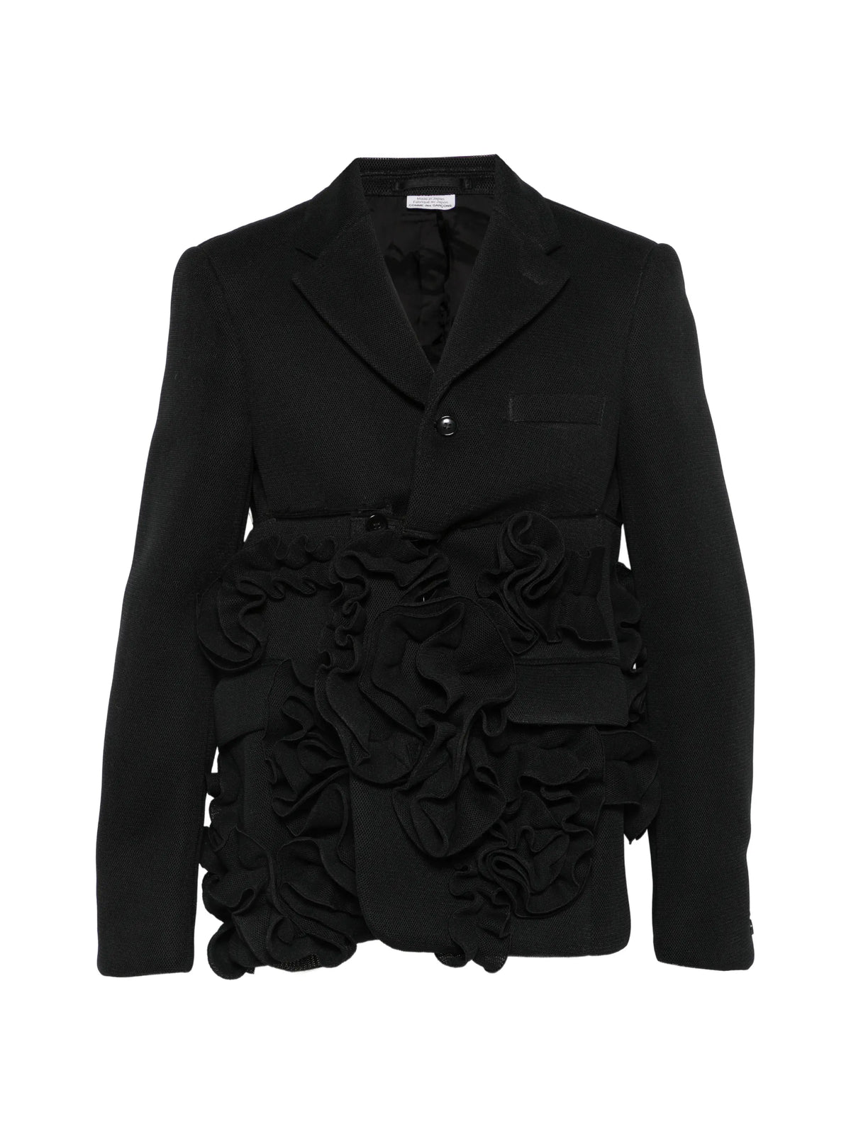 ruffled blazer
