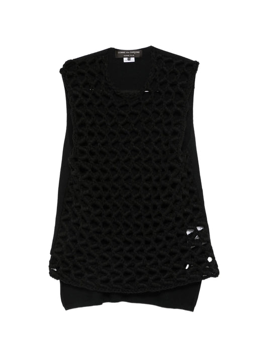 crew-neck vest