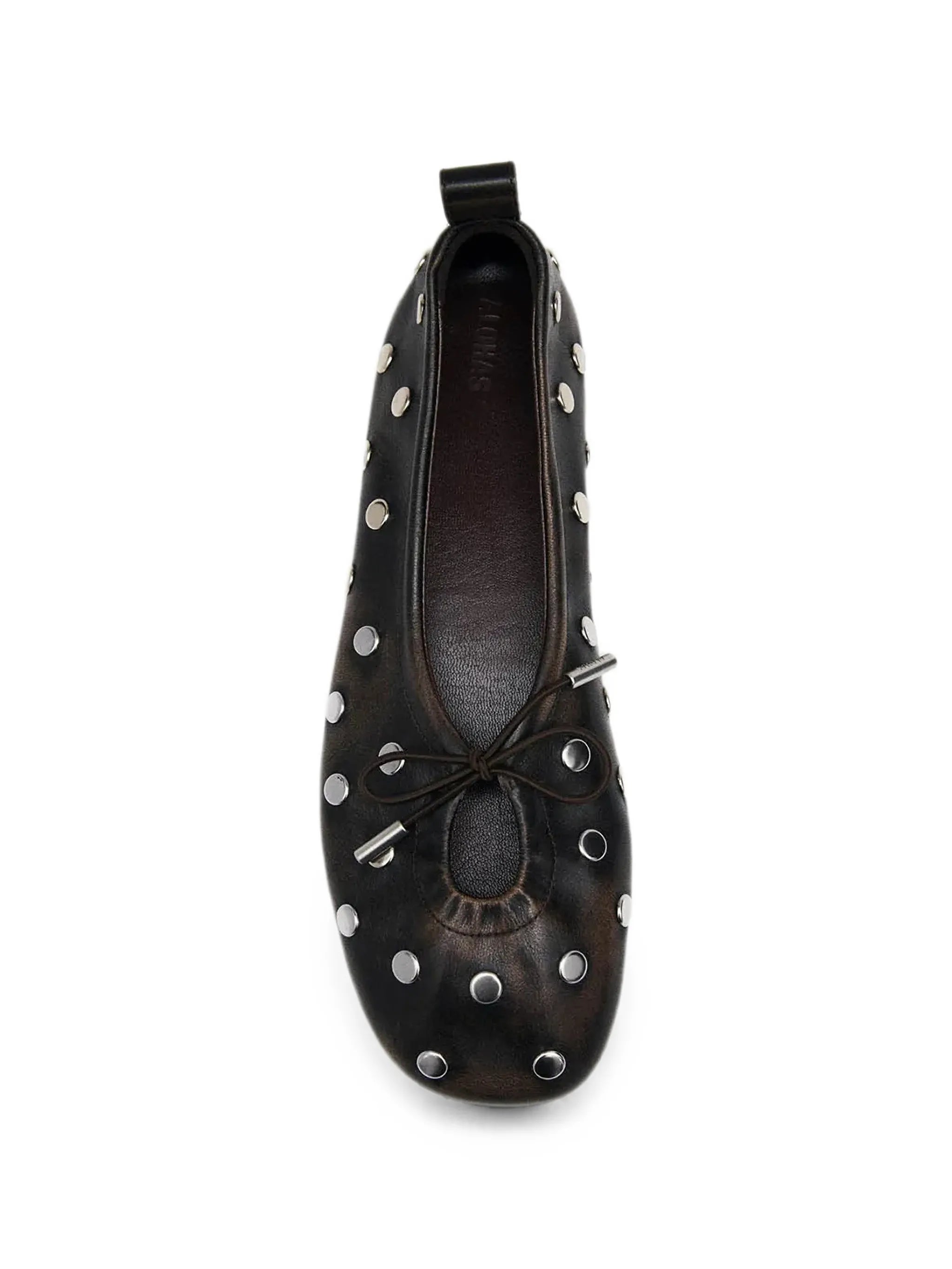 Rosalind stud-embellished leather ballet flats