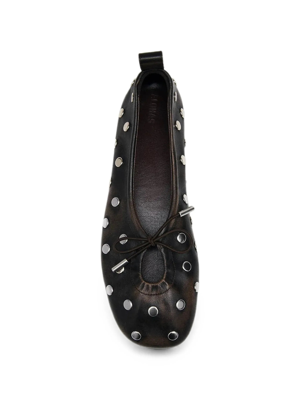 Rosalind stud-embellished leather ballet flats