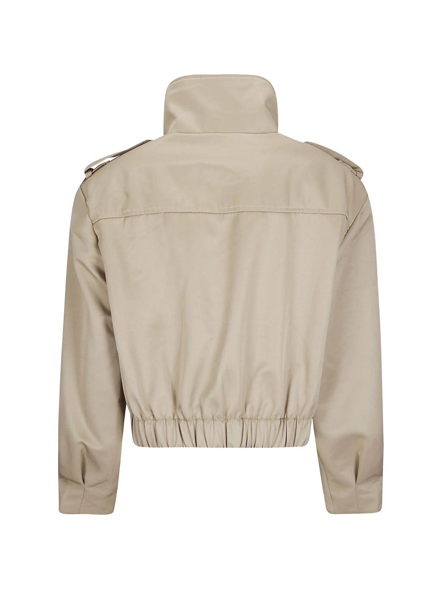 high-neck bomber jacket