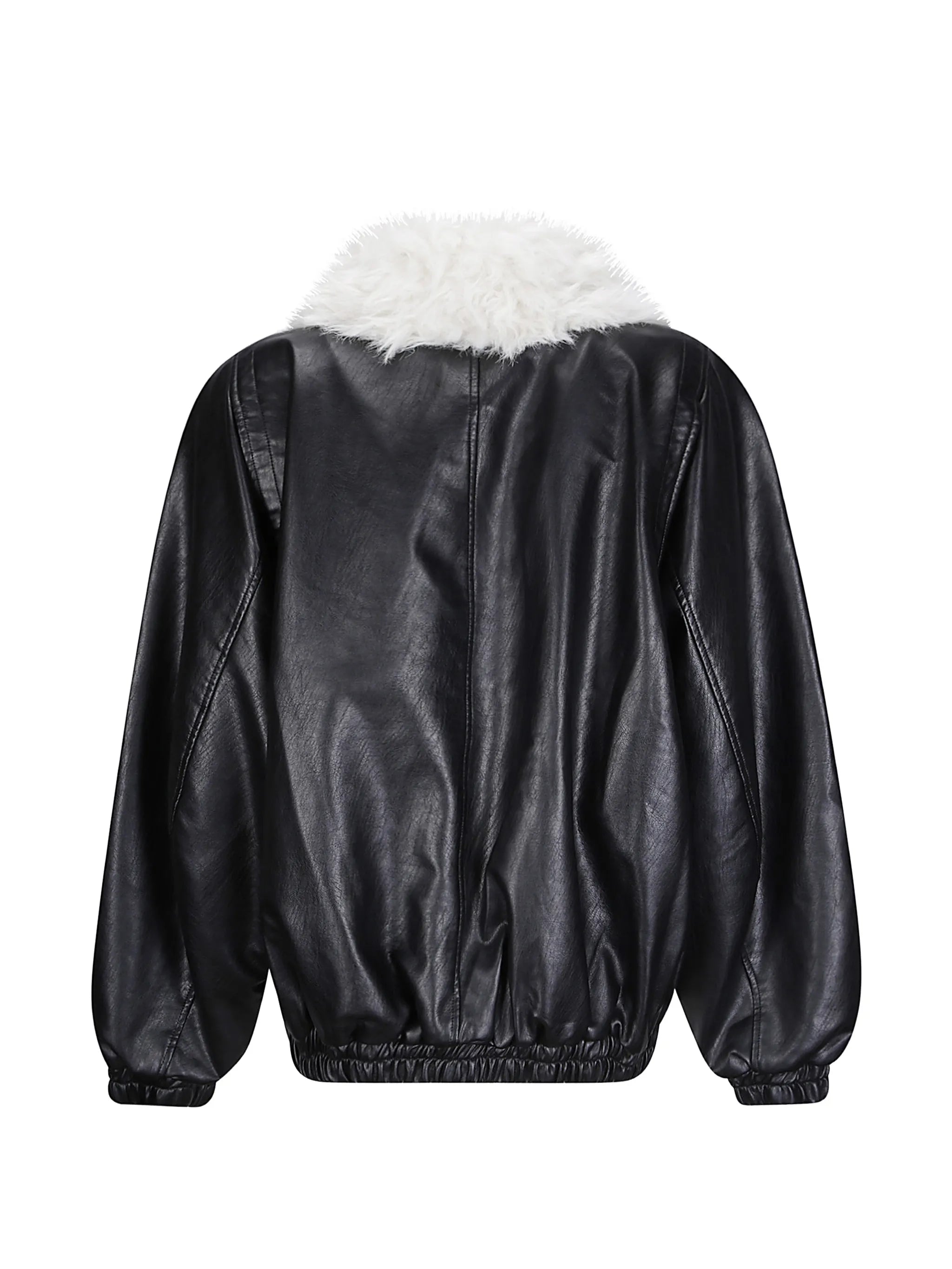 Rioni faux-fur-collar bomber jacket
