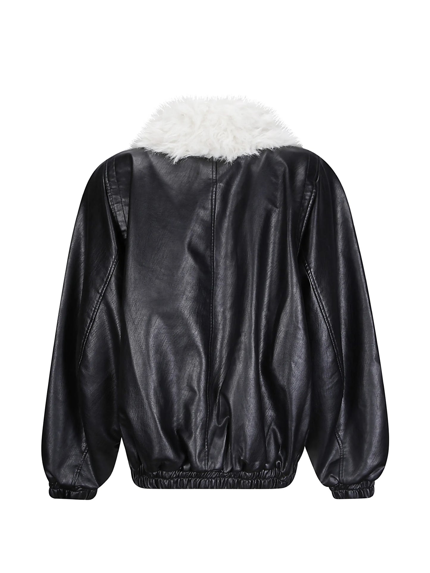 Rioni faux-fur-collar bomber jacket