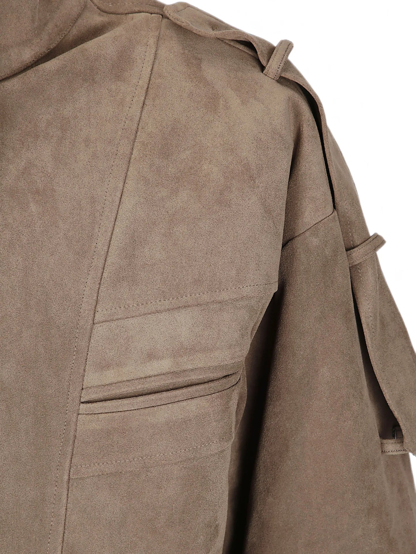 Tova faux-suede bomber jacket
