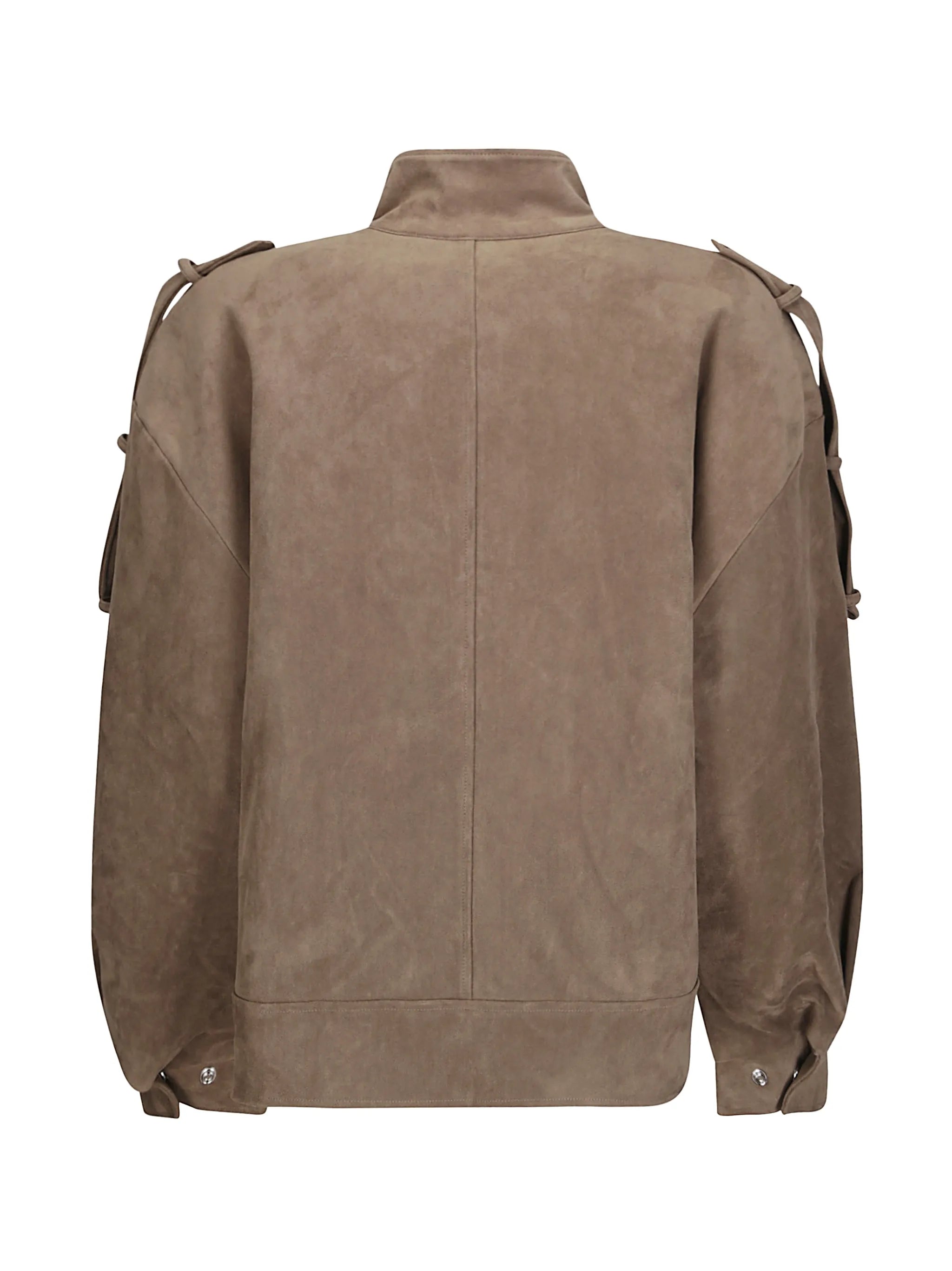 Tova faux-suede bomber jacket