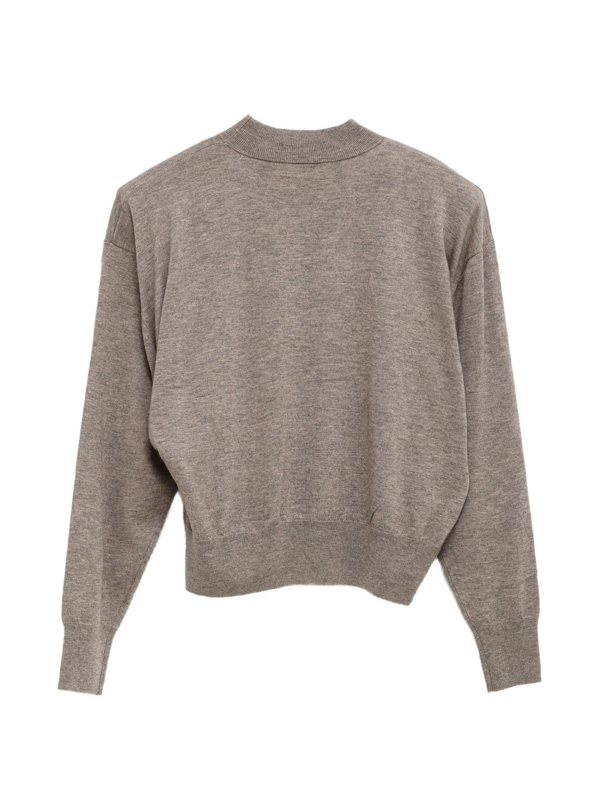 Rue padded-shoulder mock-neck sweater