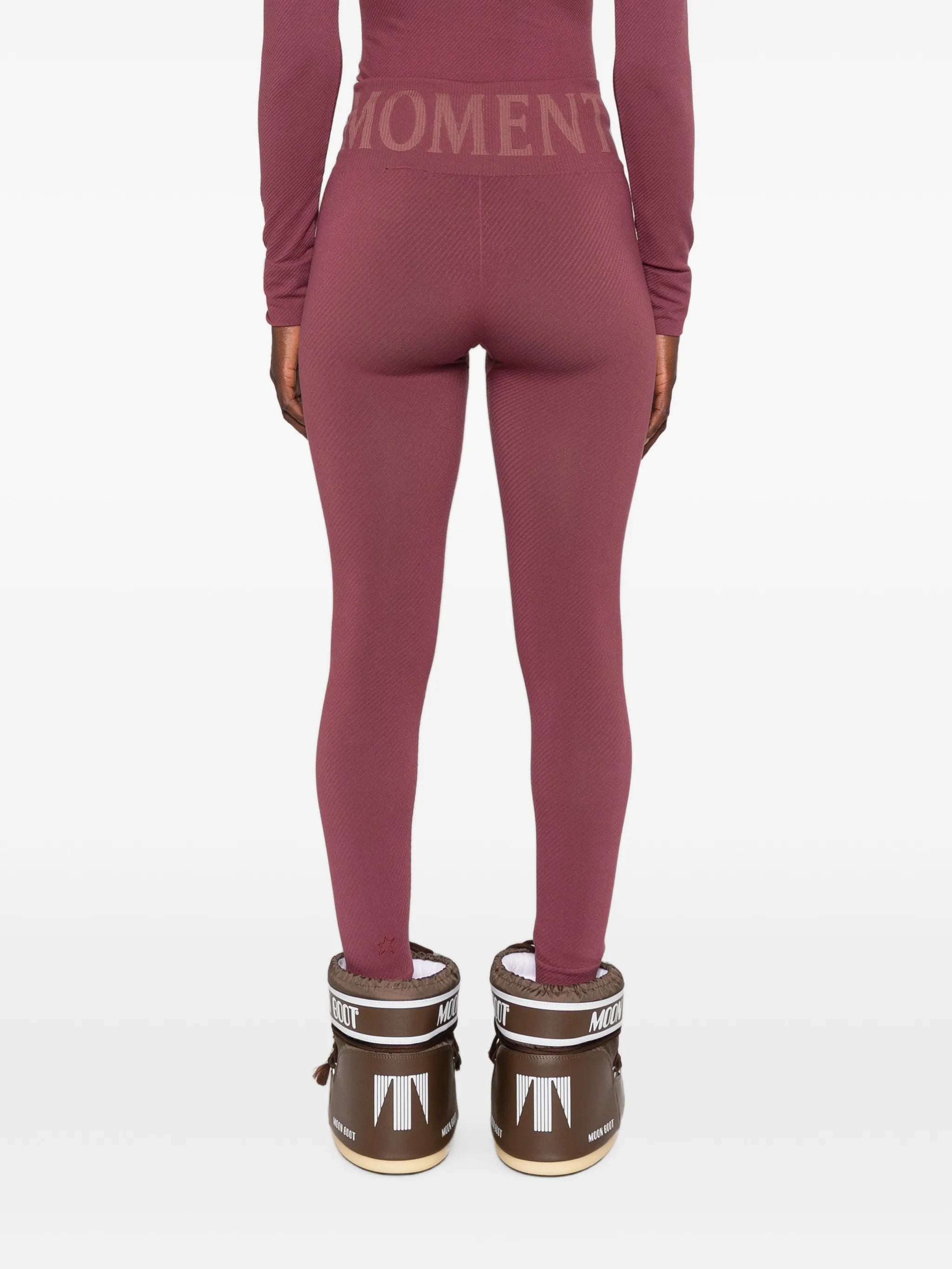 logo-waistband ski leggings