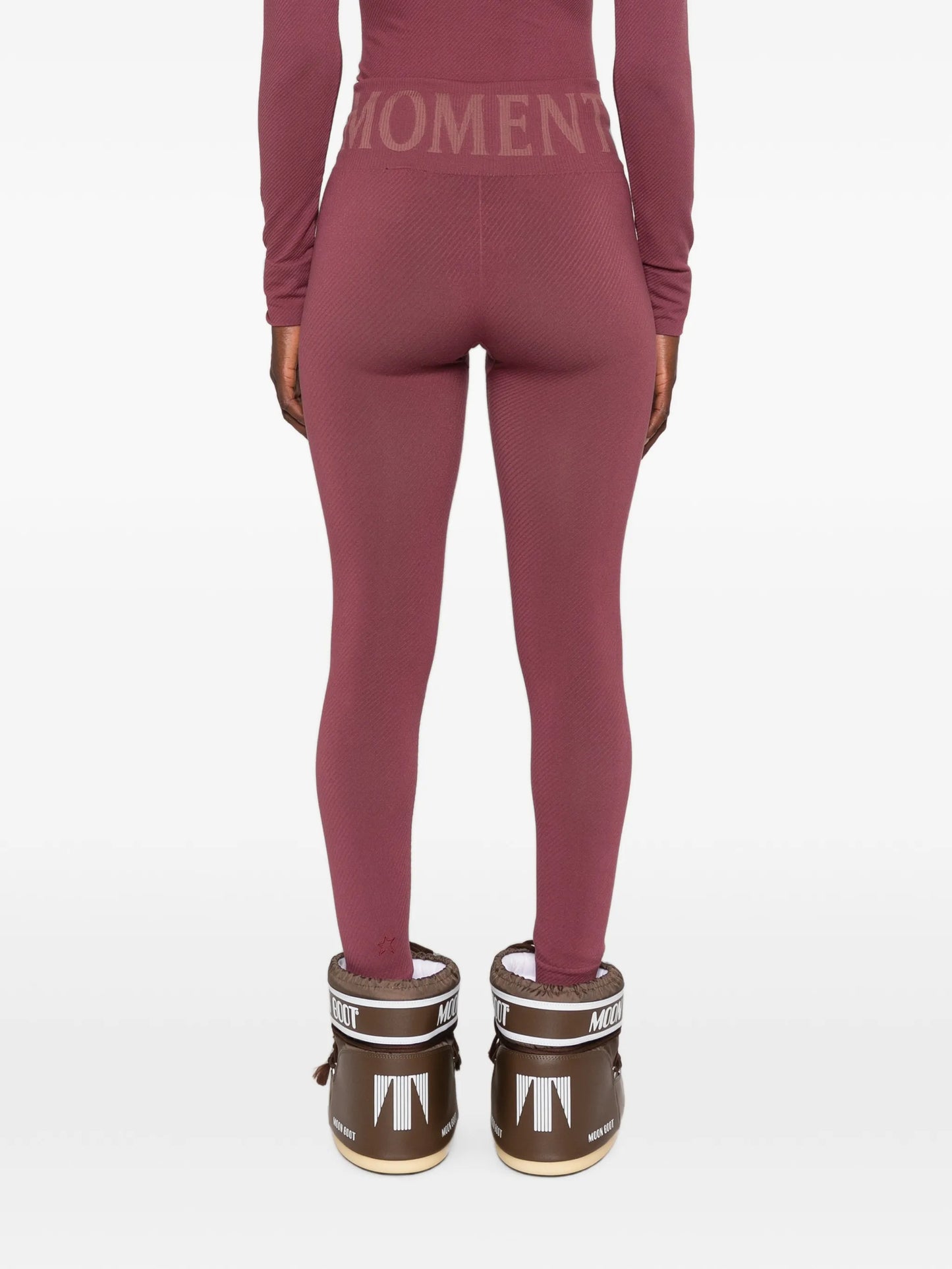 logo-waistband ski leggings