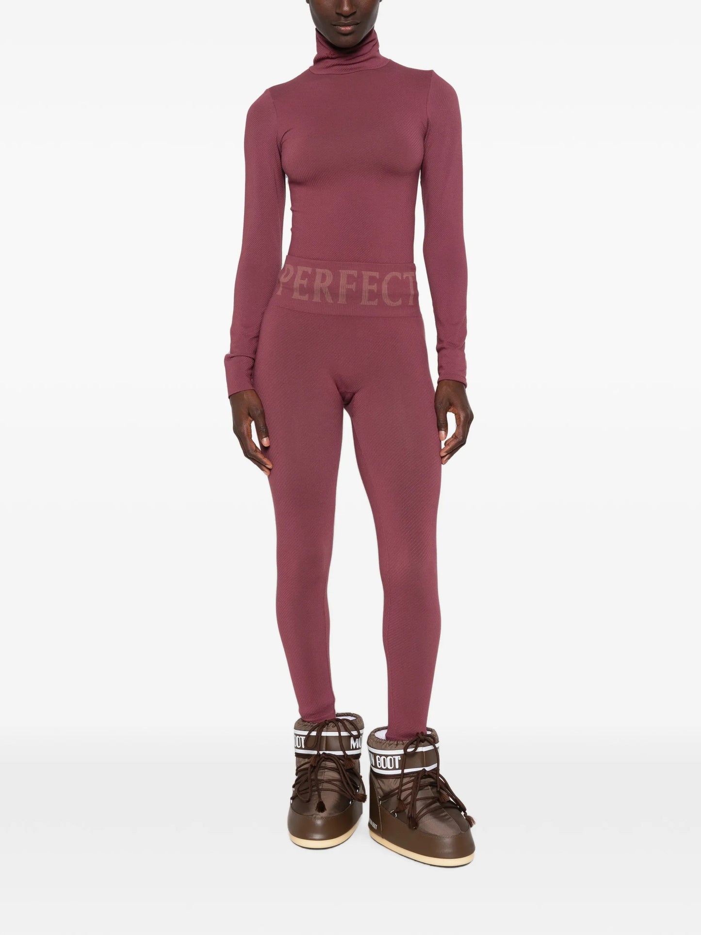 logo-waistband ski leggings