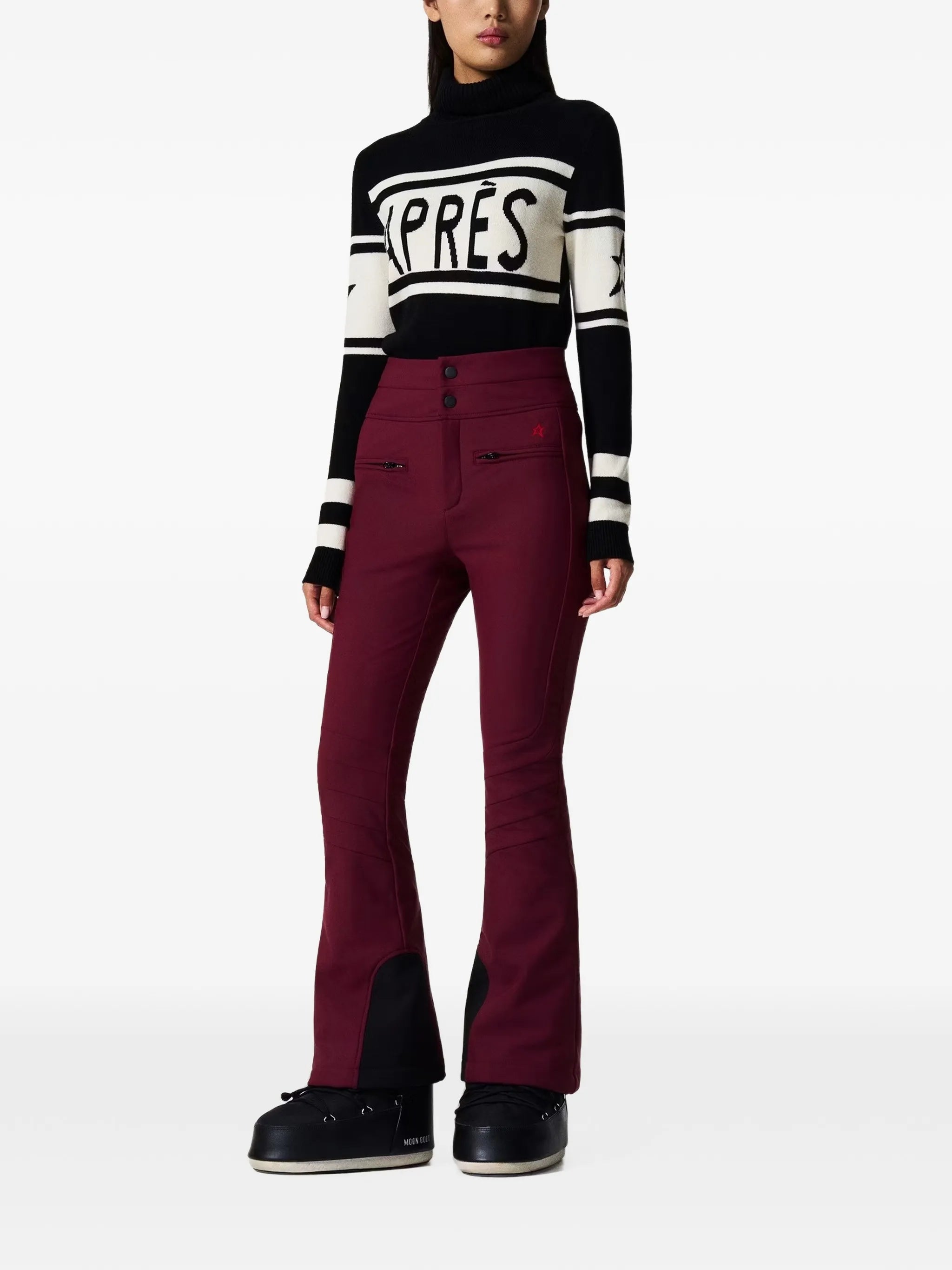 high-waist Aurora flare ski pants
