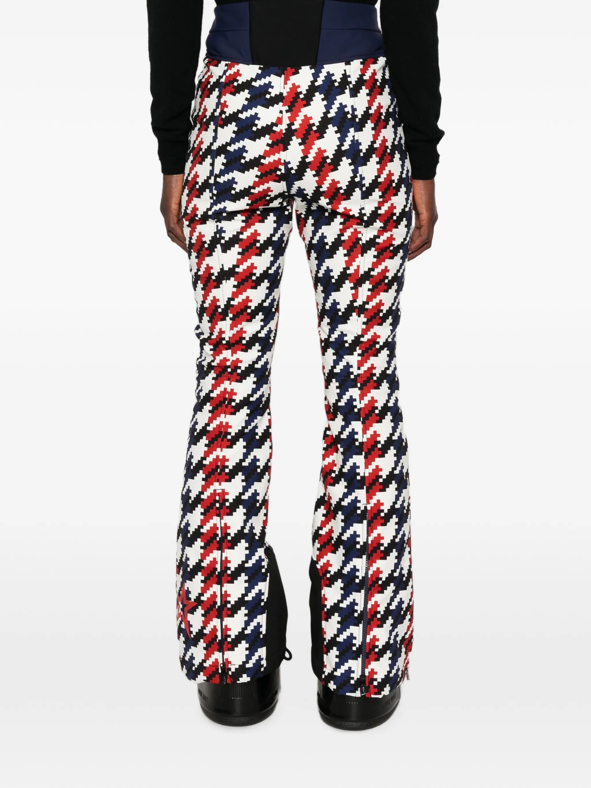 Aurora houndstooth-print ski pants