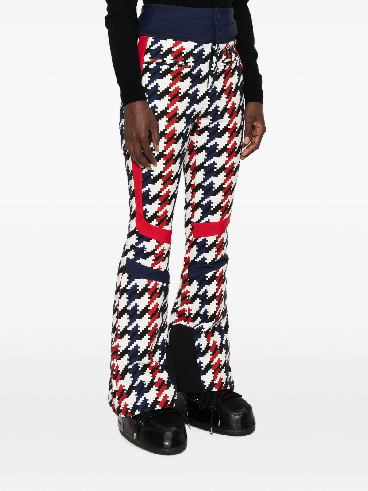 Aurora houndstooth-print ski pants