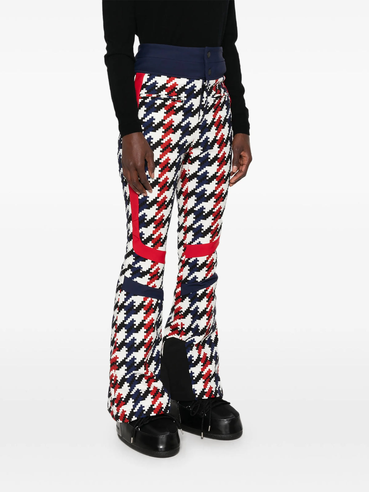 Aurora houndstooth-print ski pants
