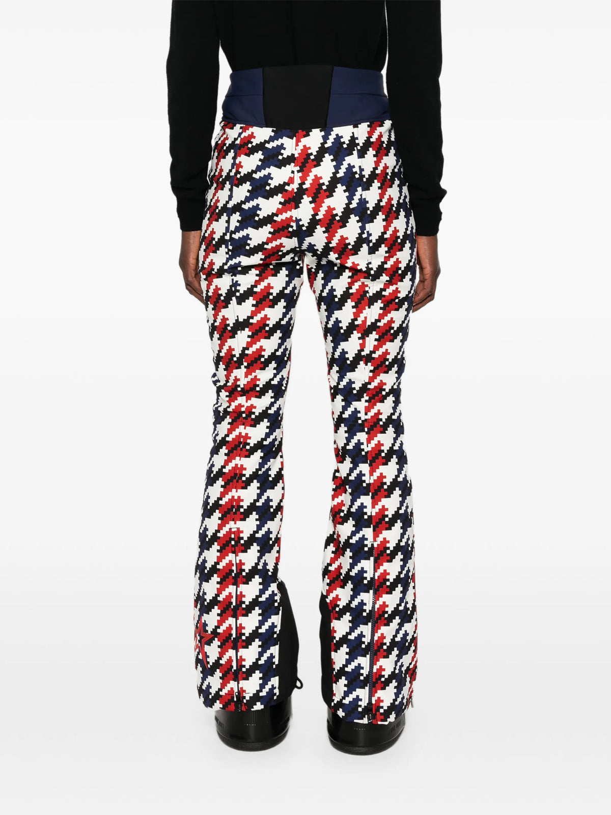 Aurora houndstooth-print ski pants